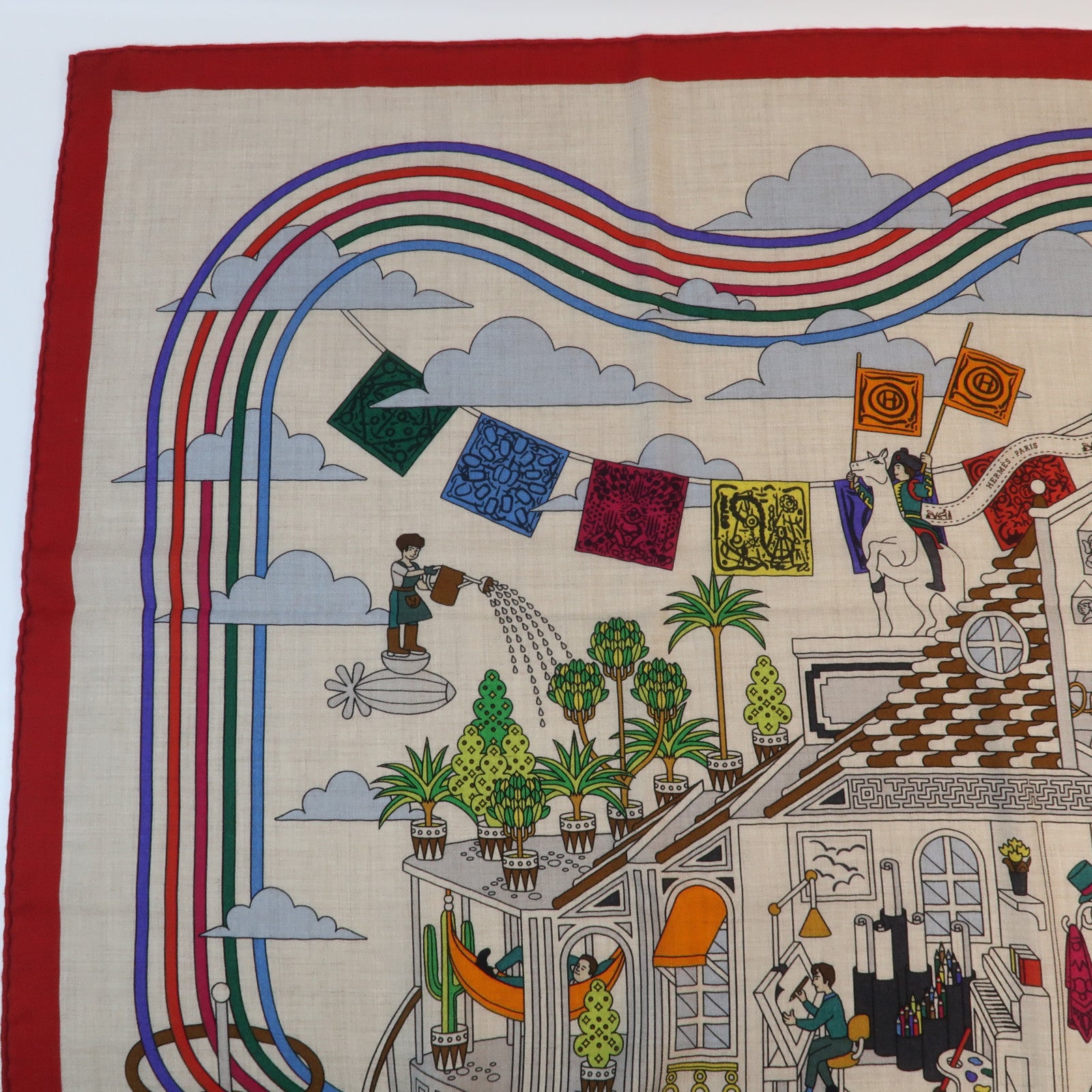 HERMES 羊絨Scarf圍巾Beige