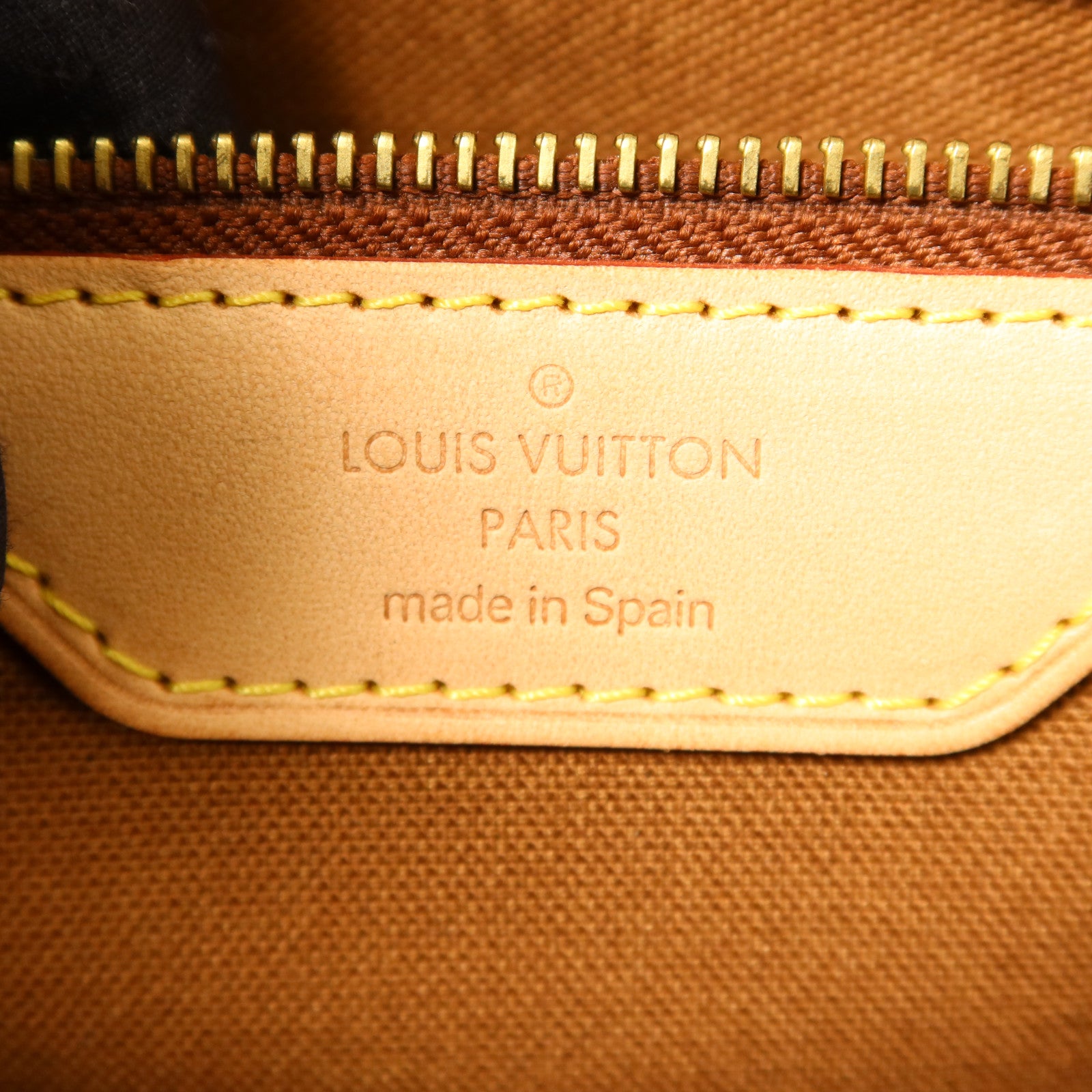 LOUIS VUITTON Monogram Abbesses金扣肩背袋棕色