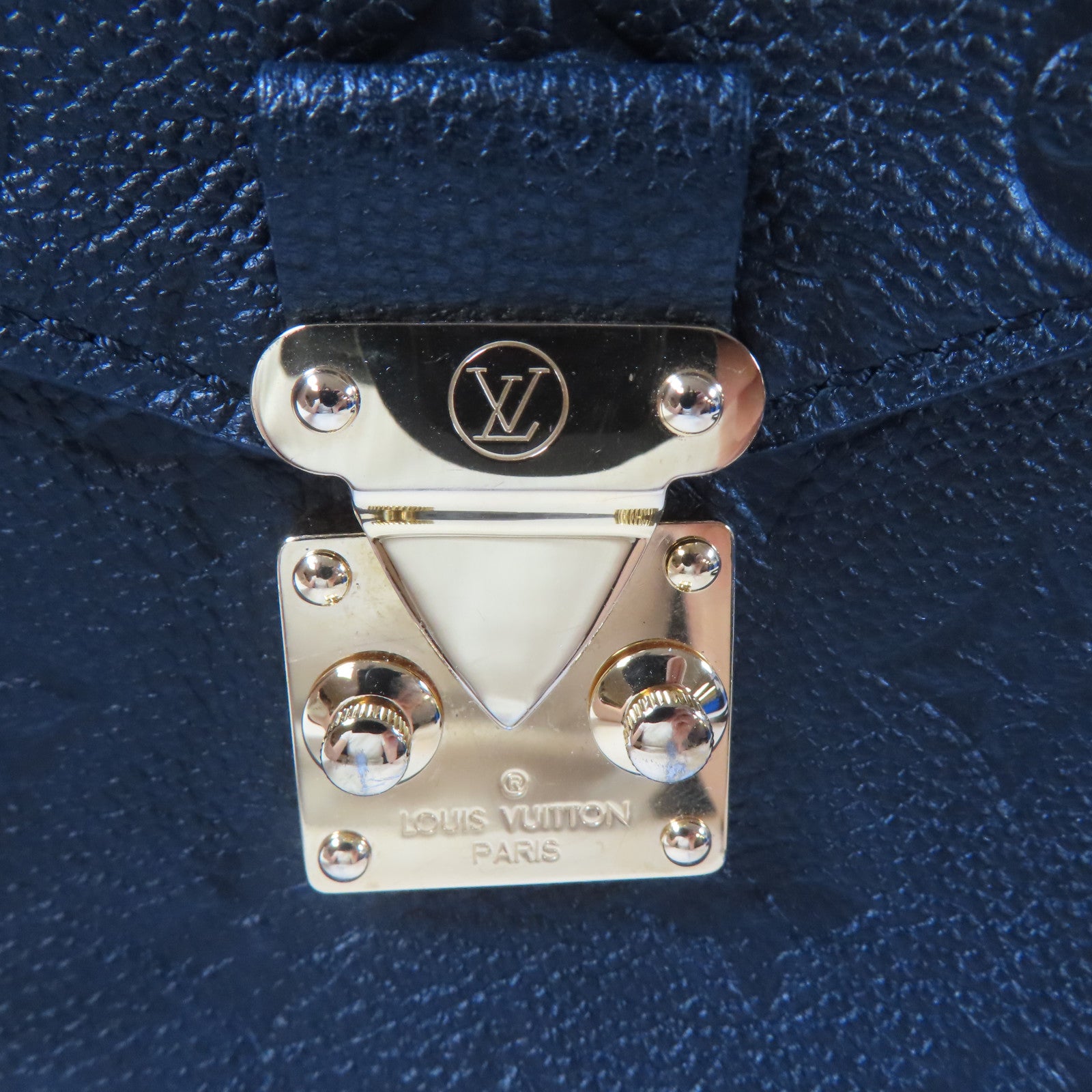 LOUIS VUITTON Monogram Empreinte Pochette Metis金扣手挽肩背兩用袋黑色