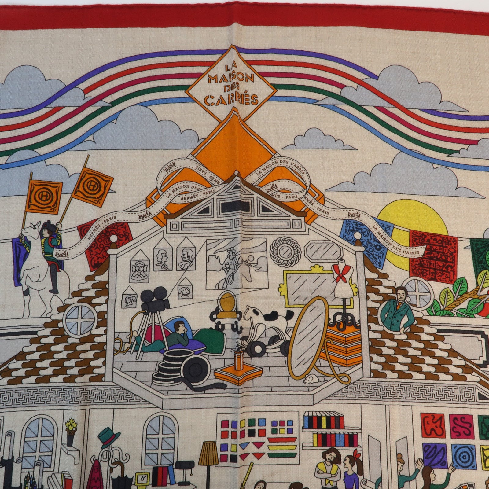 HERMES 羊絨Scarf圍巾Beige