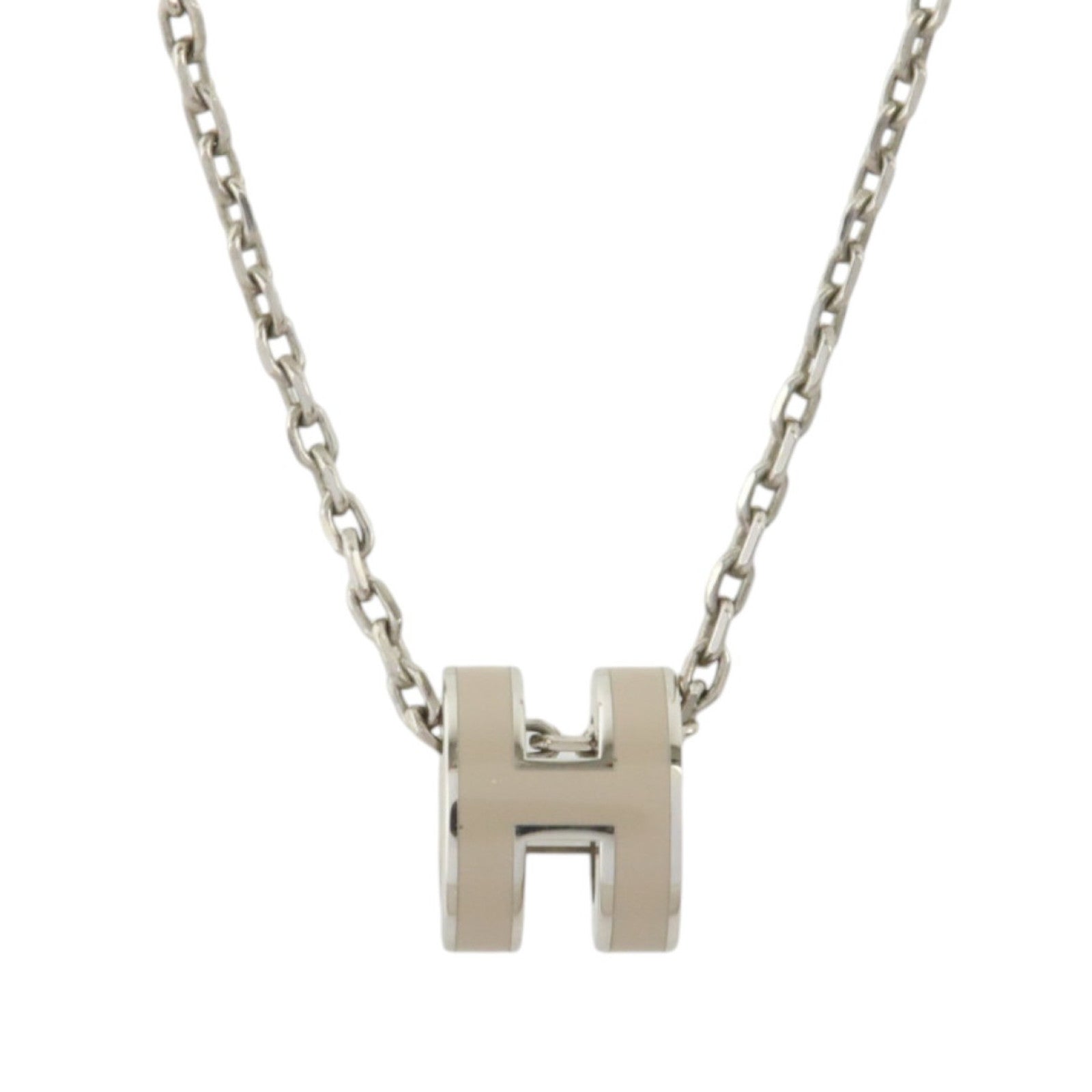 HERMES 金屬/琺瑯Mini Pop H Necklacex項鏈