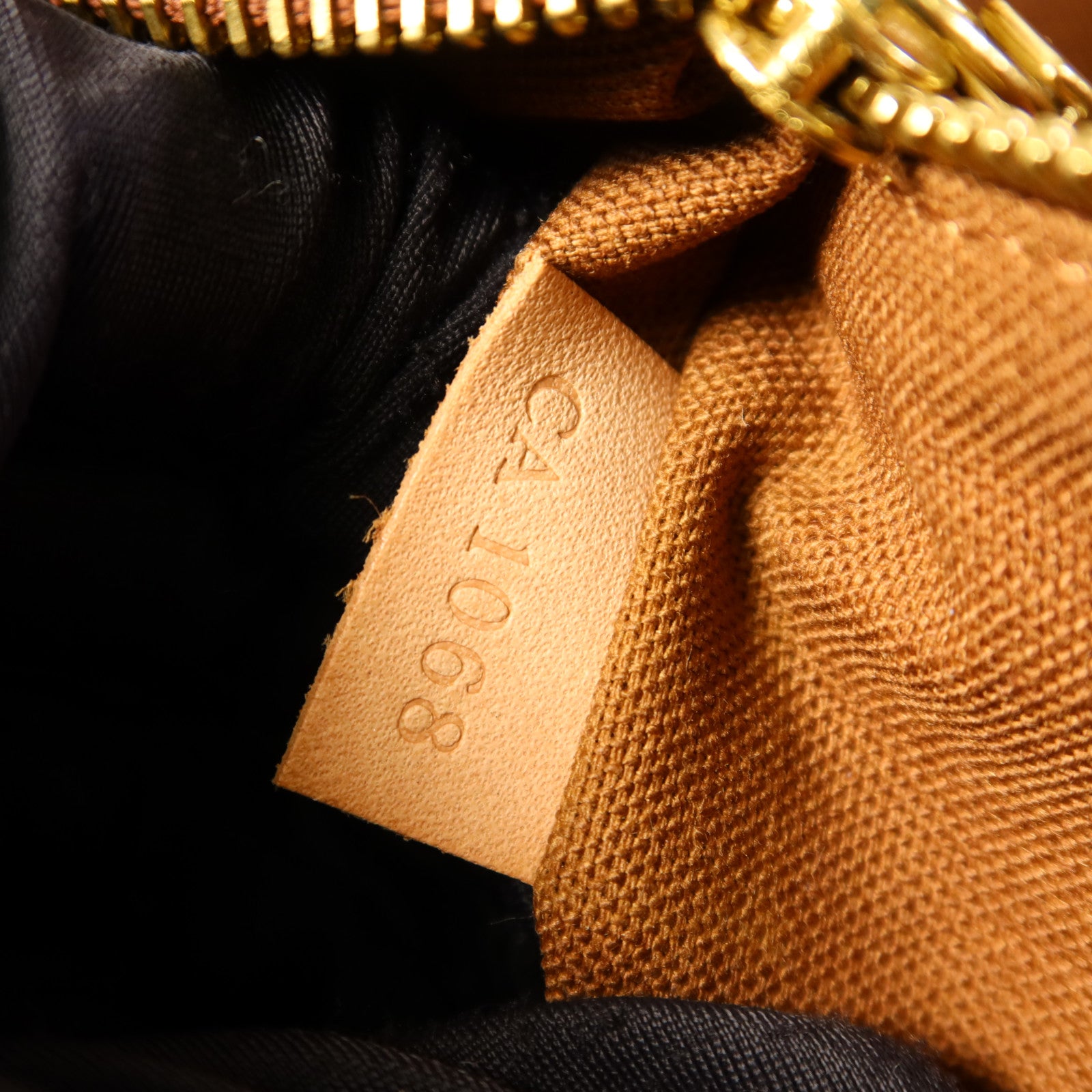 LOUIS VUITTON Monogram Abbesses金扣肩背袋棕色