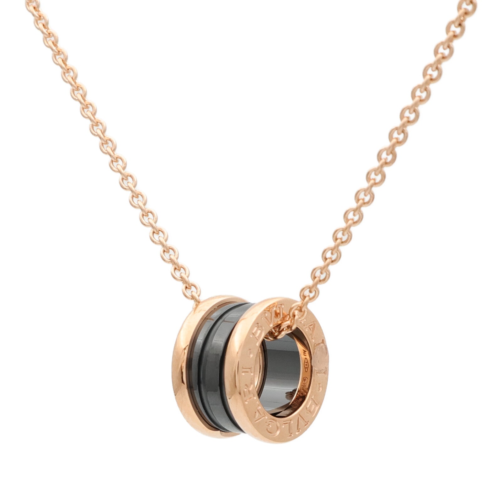 BVLGARI 18K玫瑰金B-Zero 1項鍊