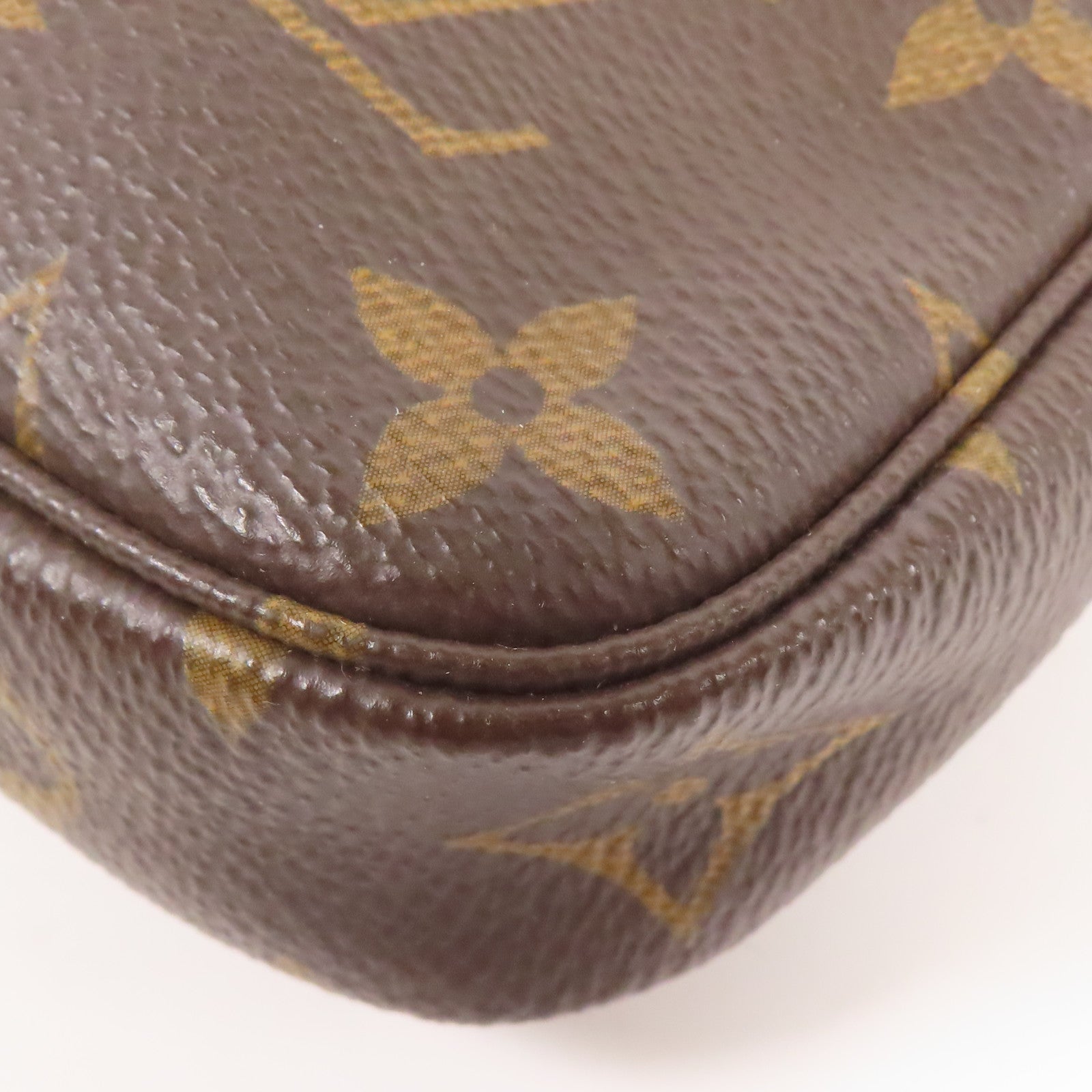 LOUIS VUITTON LV GHW Mini Pochette Accessoires Handbag M58009 Monogram Brown