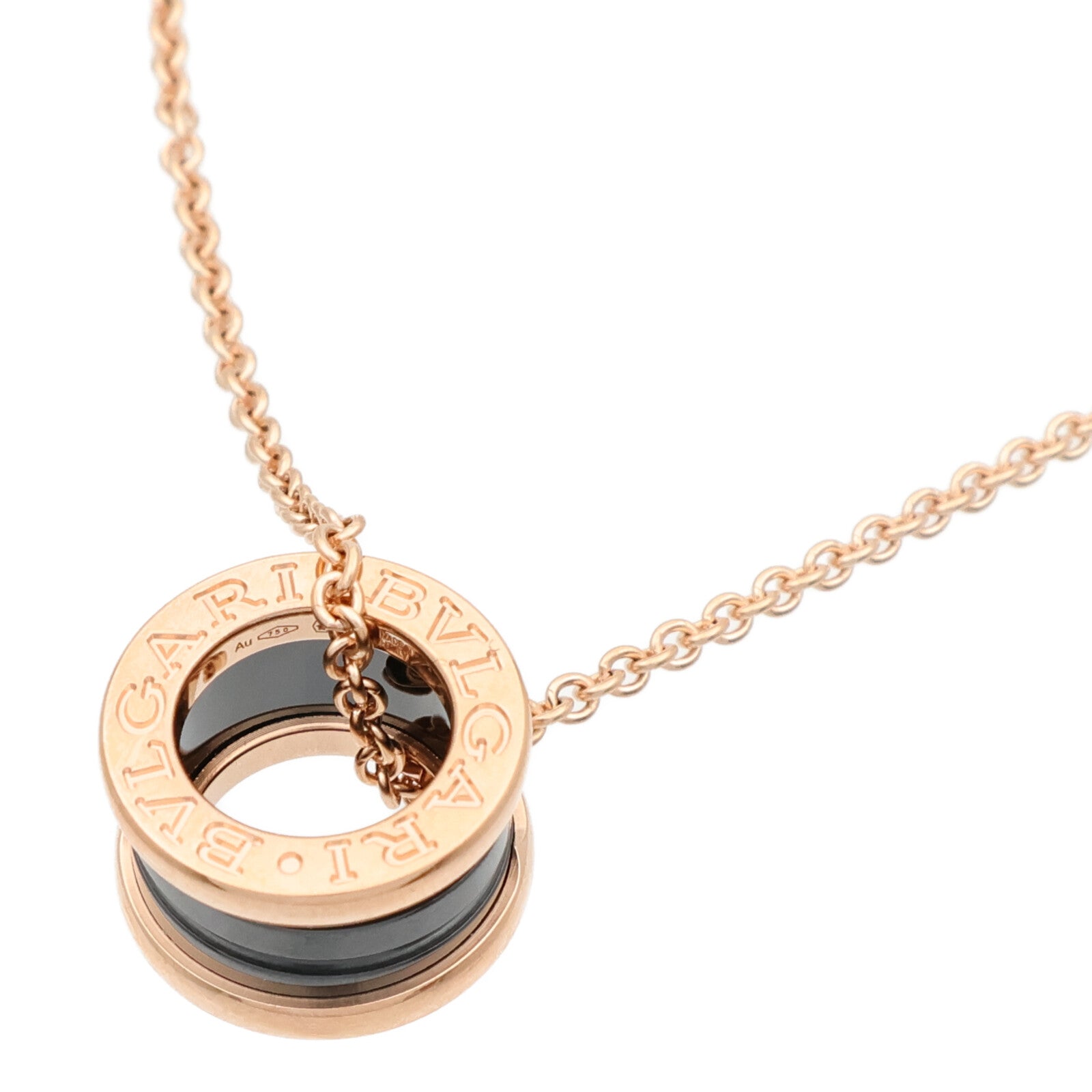 BVLGARI 18K玫瑰金B-Zero 1項鍊