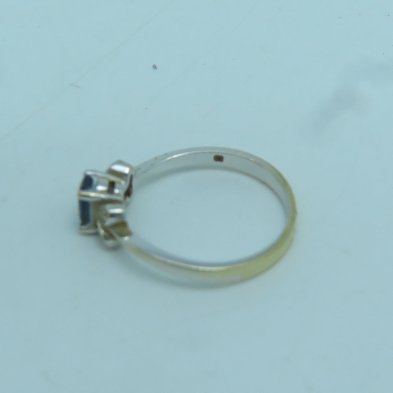 JEWELRY 【激減優惠】18K白金Sapphire Ring藍寶石戒指US#6.25