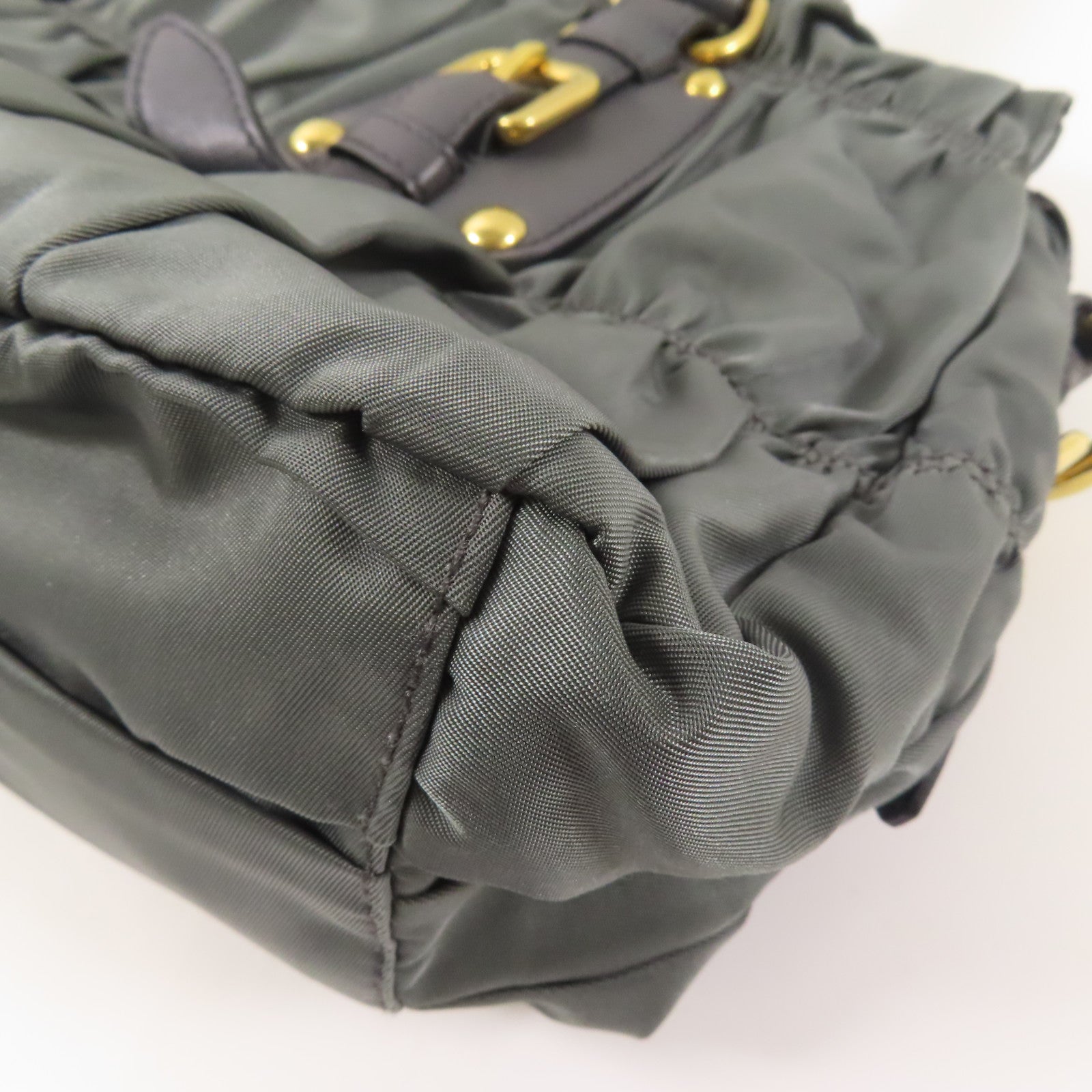 PRADA 尼龍2wayショルダーバッグ金扣手挽肩背兩用袋