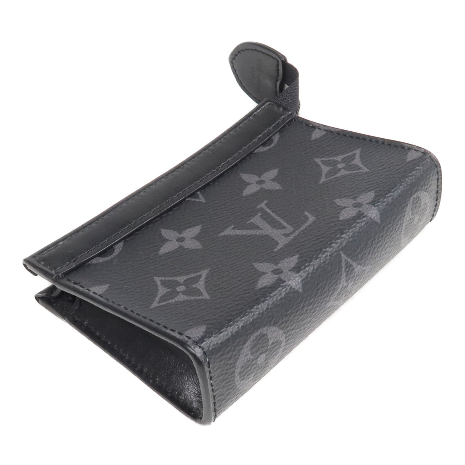 LOUIS VUITTON Monogram Eclipse Key Pouch Voyage鎖匙包