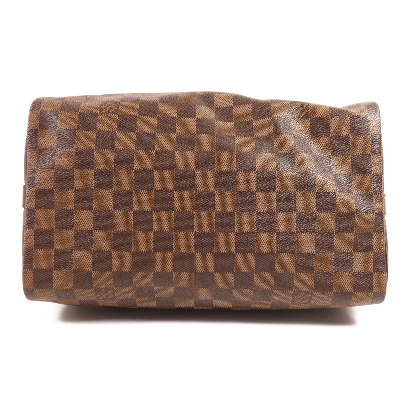 LOUIS VUITTON Damier Speedy Bandouliere 30金扣手挽肩背兩用袋