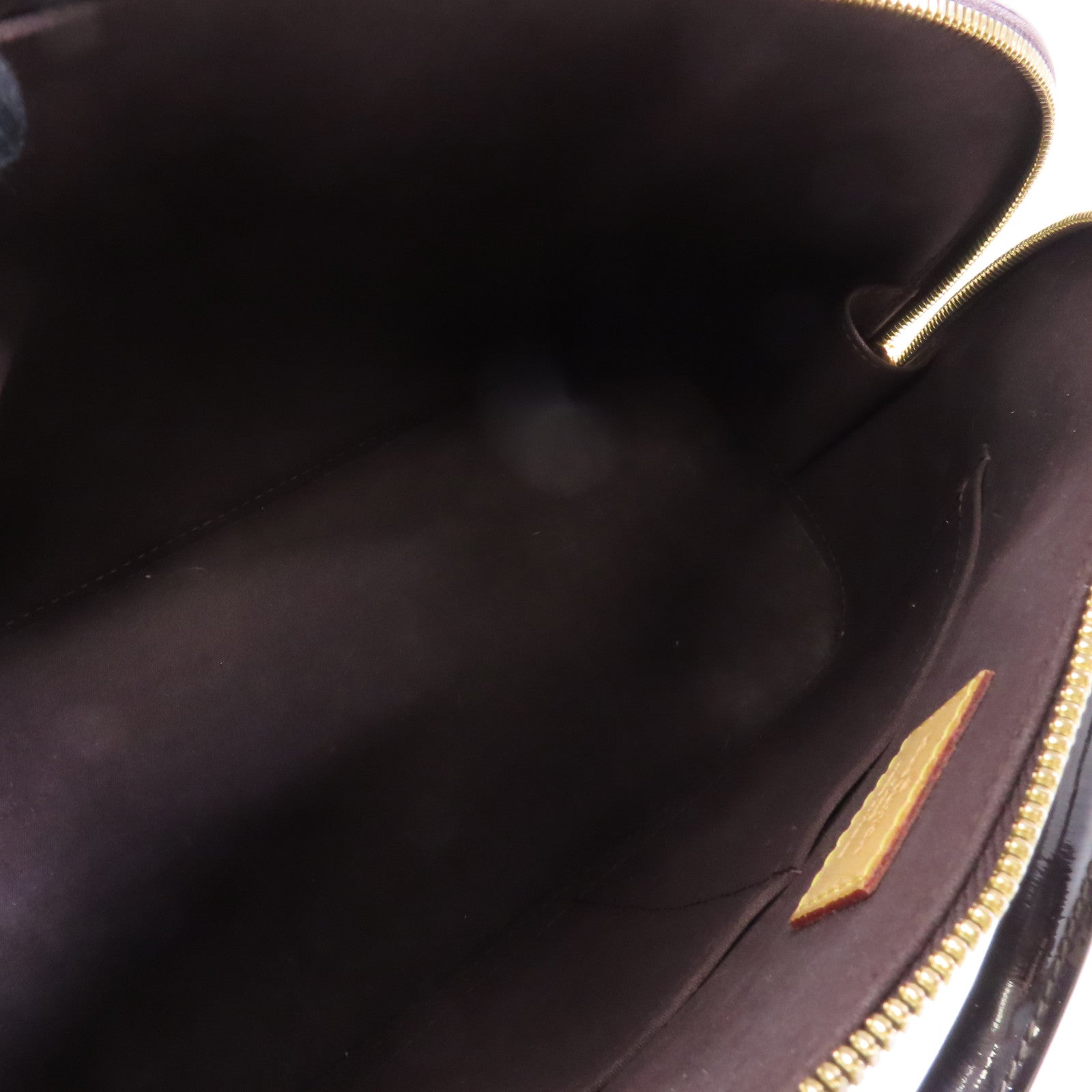 LOUIS VUITTON Vernis Alma金扣手挽袋紫色