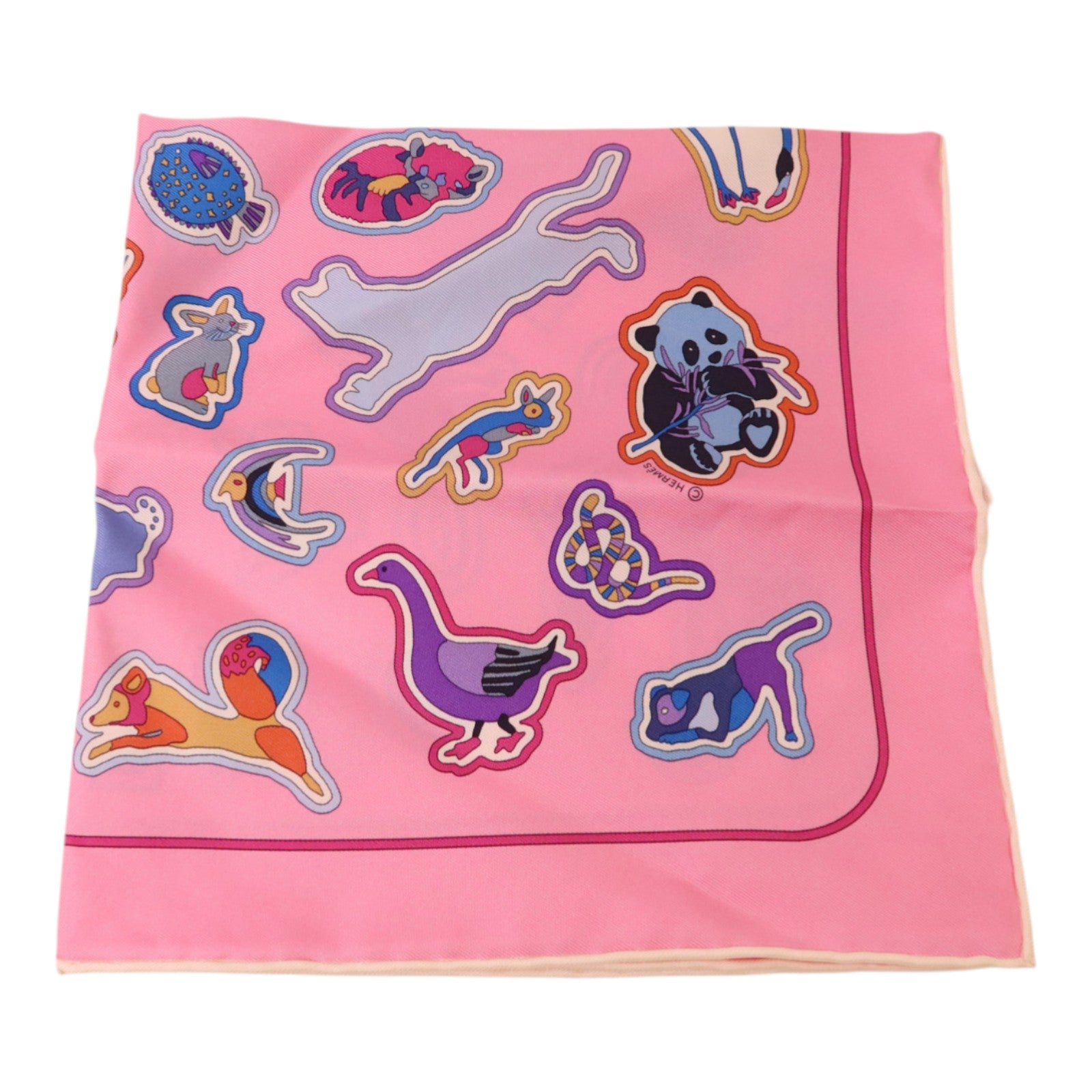 HERMES 絲質Scarf 40x40絲巾