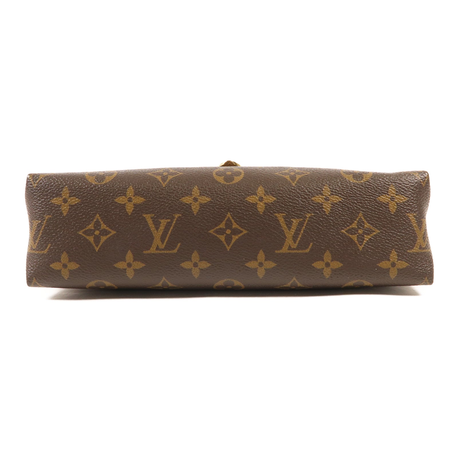 LOUIS VUITTON Monogram Saint Placide金扣肩背袋棕色/色