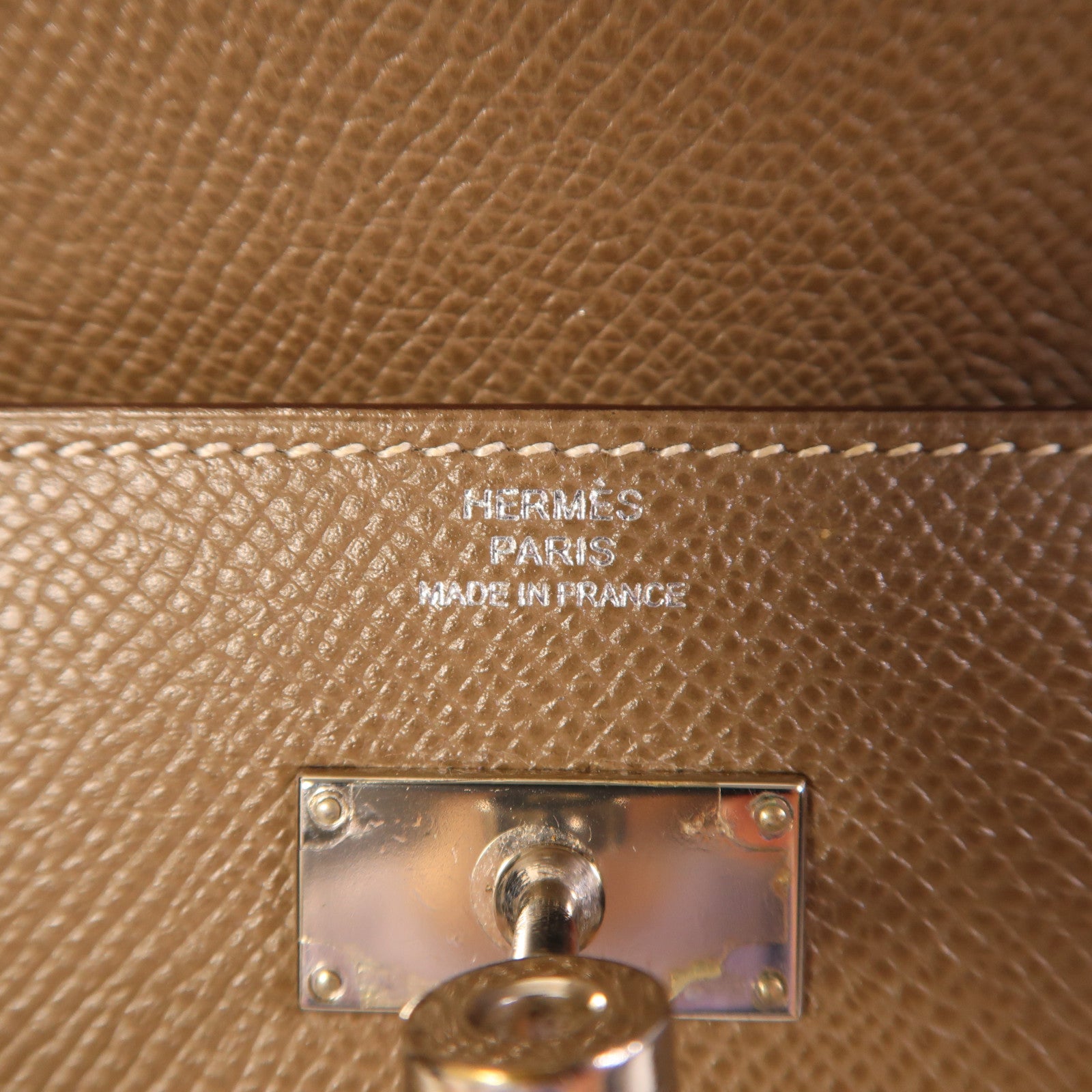 HERMES Epsom皮革Kelly Long Wallet銀扣長錢包