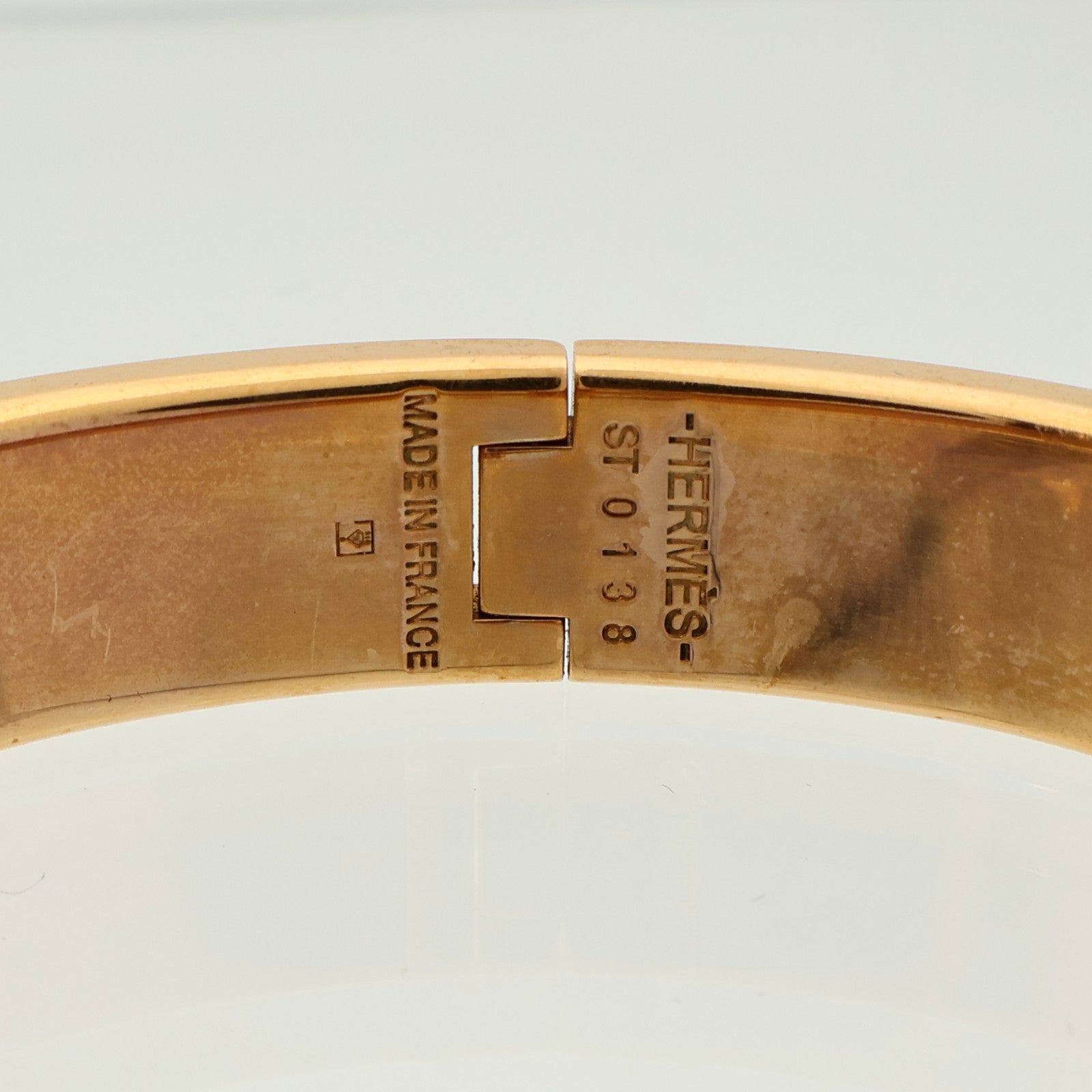HERMES 金屬/琺瑯Clic H金扣手鐲