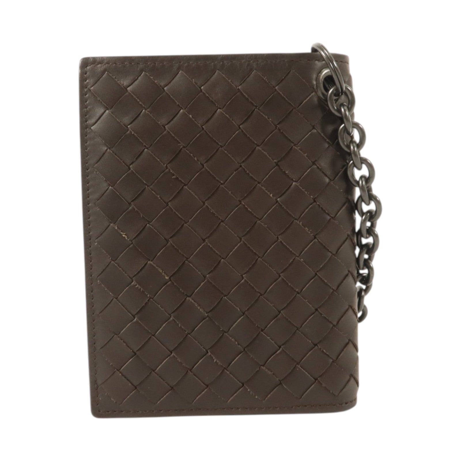 BOTTEGA VENETA 織紋皮革Bifold Wallet With Chain錢包