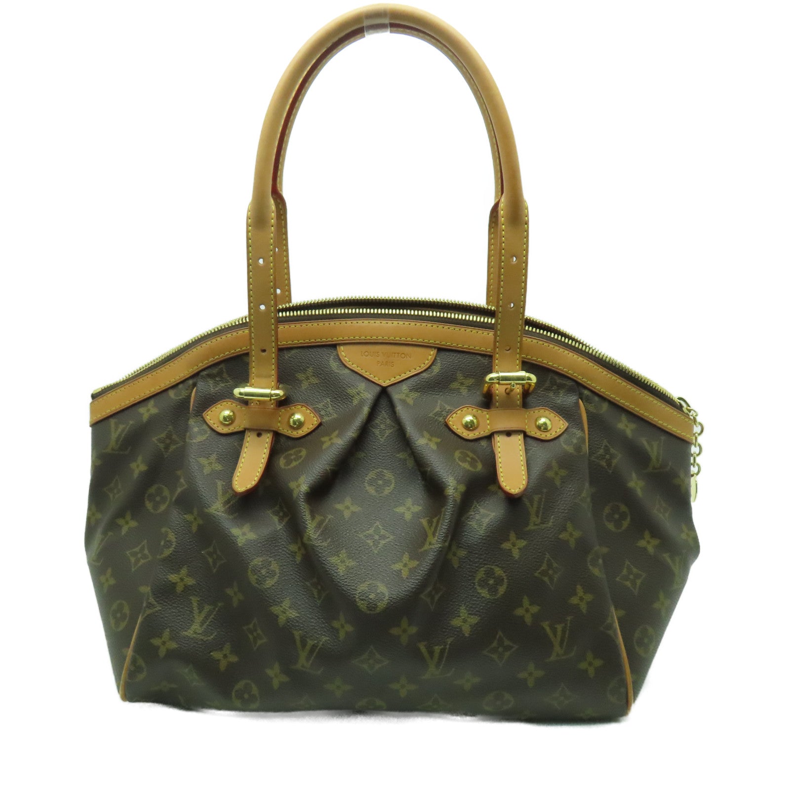 LOUIS VUITTON 【清倉大減價】Monogram Tivoli GM金扣手挽袋啡色