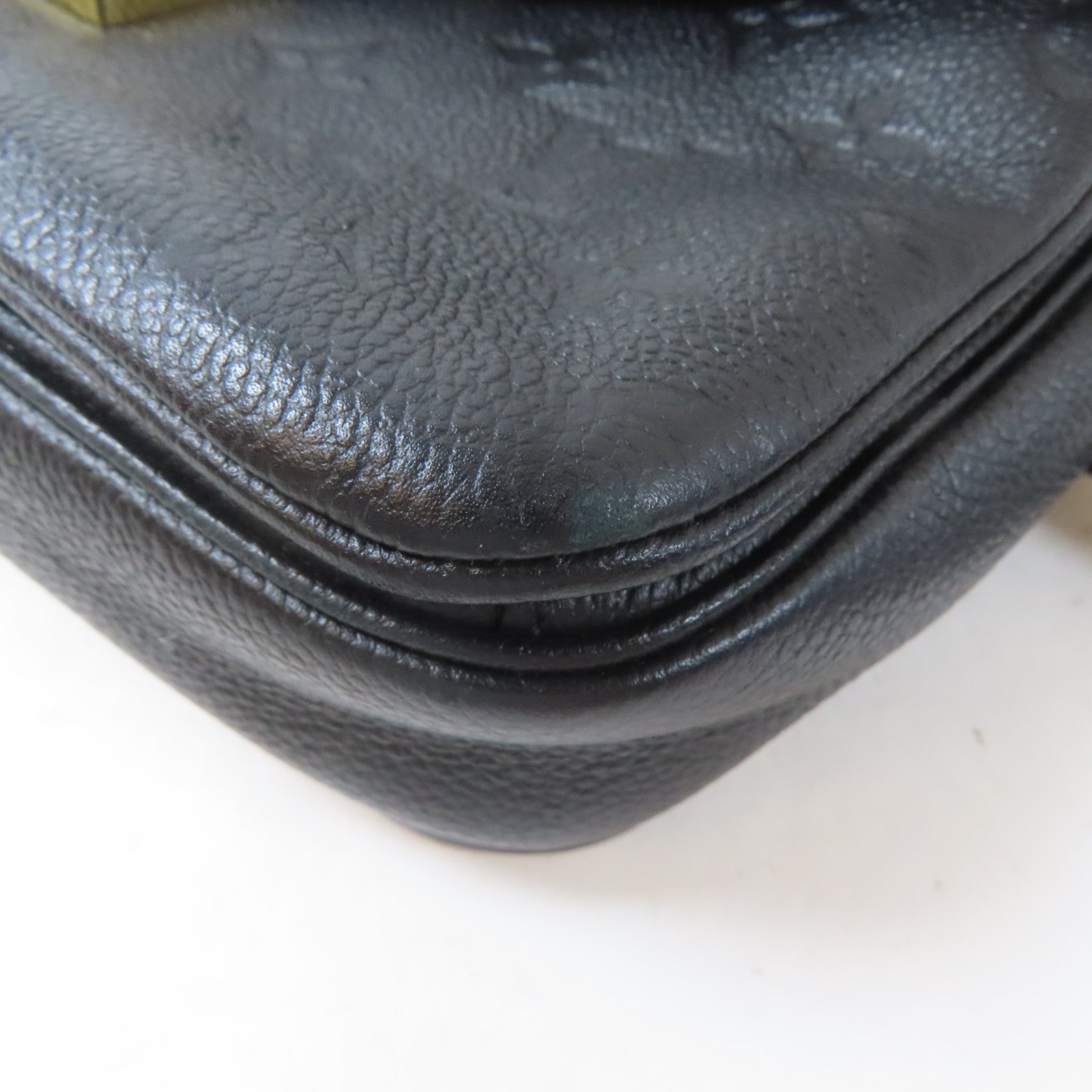 LOUIS VUITTON Monogram Empreinte Pochette Metis金扣手挽肩背兩用袋黑色