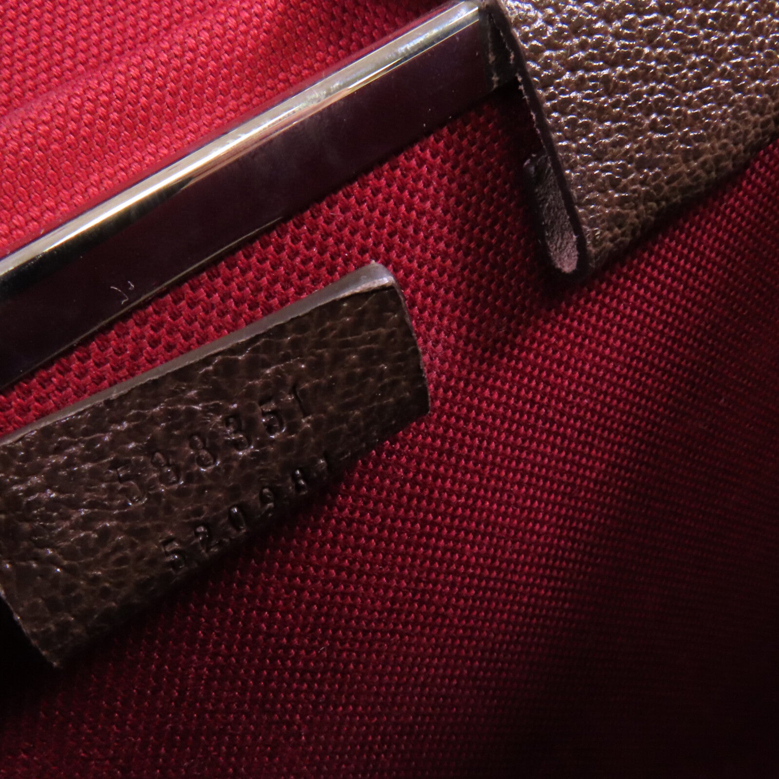 GUCCI 塗層帆布GG Beauty Case銀扣手挽肩背兩用袋