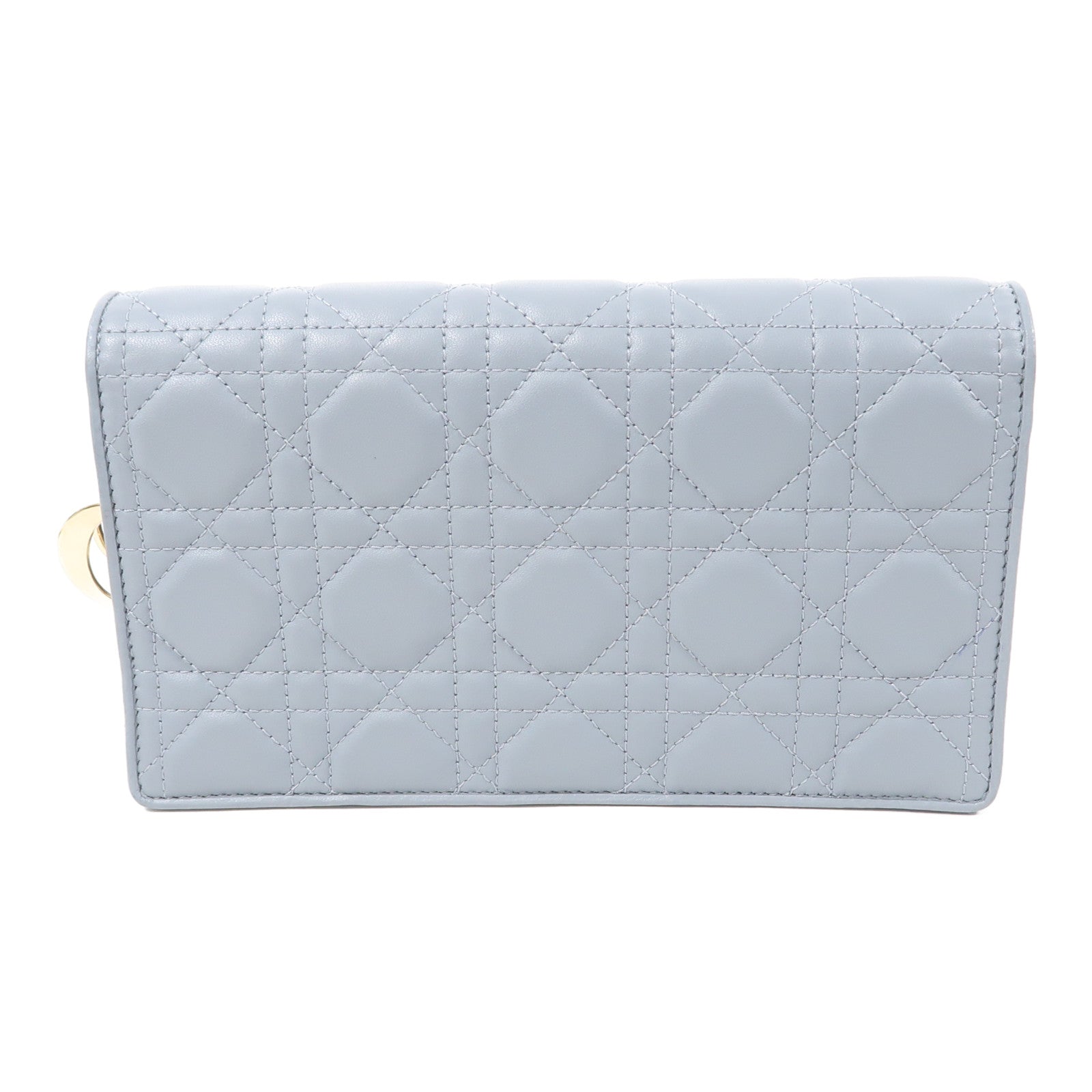 Dior 羊皮皮革Lady Dior Pouch金扣鏈帶肩背袋