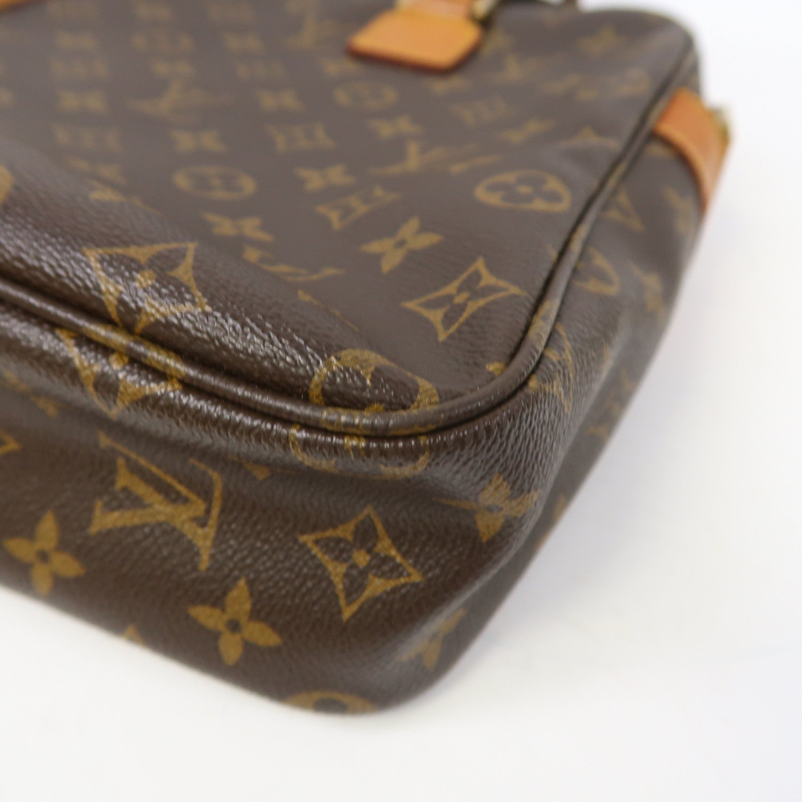 LOUIS VUITTON Monogram Sac Bosphore金扣手挽肩背兩用袋啡色