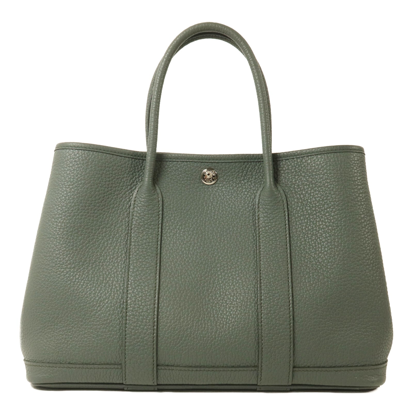HERMES Negonda皮革Garden Party TPM手挽袋Vert Amande