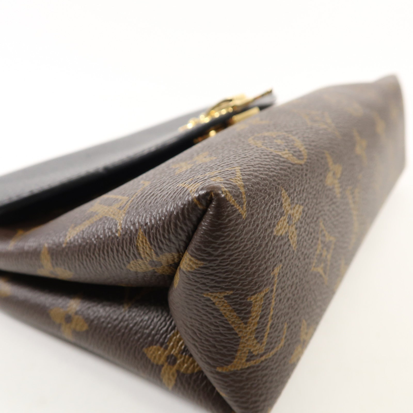 LOUIS VUITTON Monogram Saint Placide金扣肩背袋棕色/色