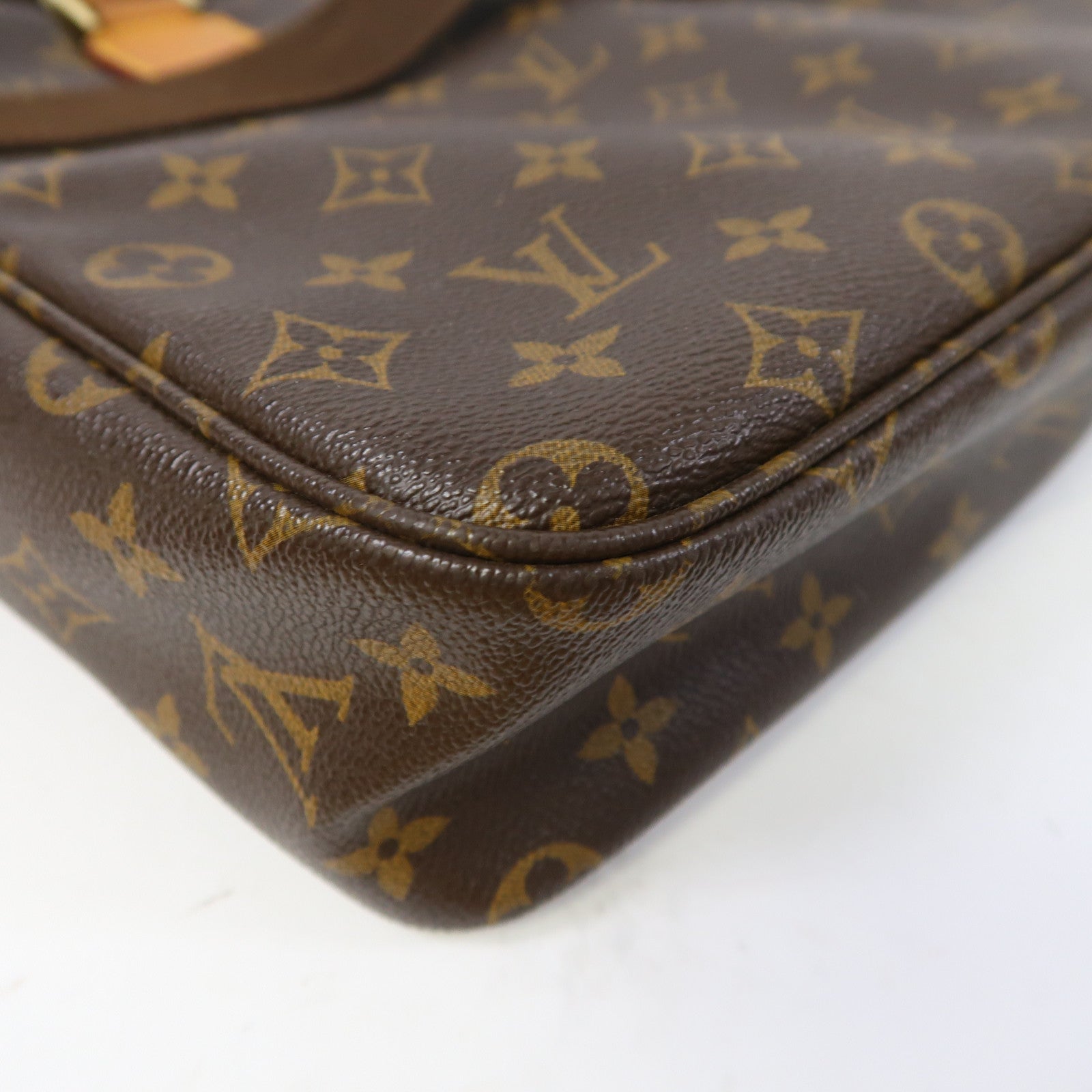 LOUIS VUITTON Monogram Sac Bosphore金扣手挽肩背兩用袋啡色