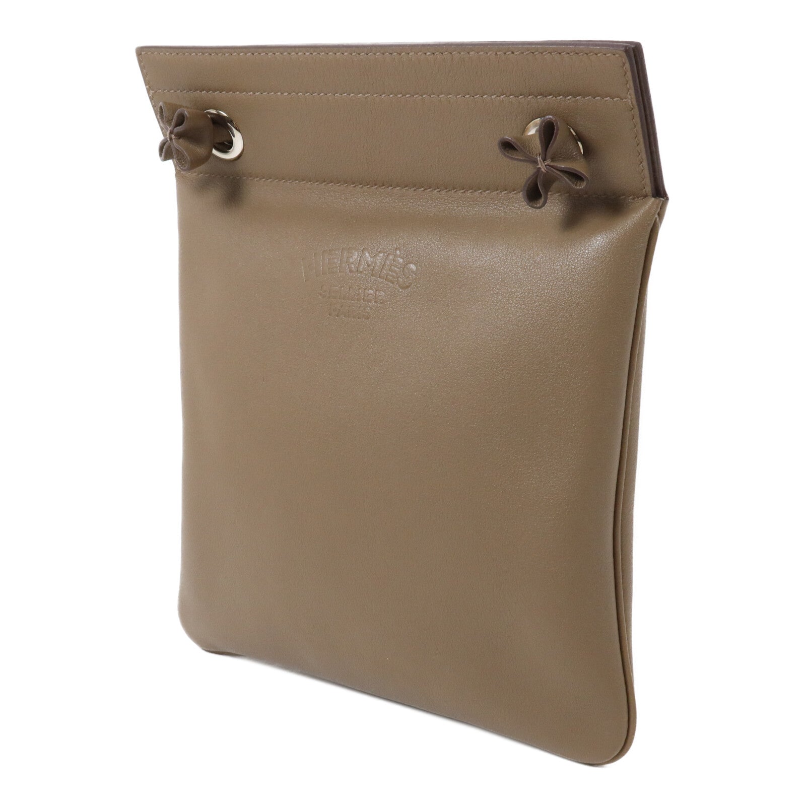 HERMES Swift皮革Aline Mini肩背袋Etoupe
