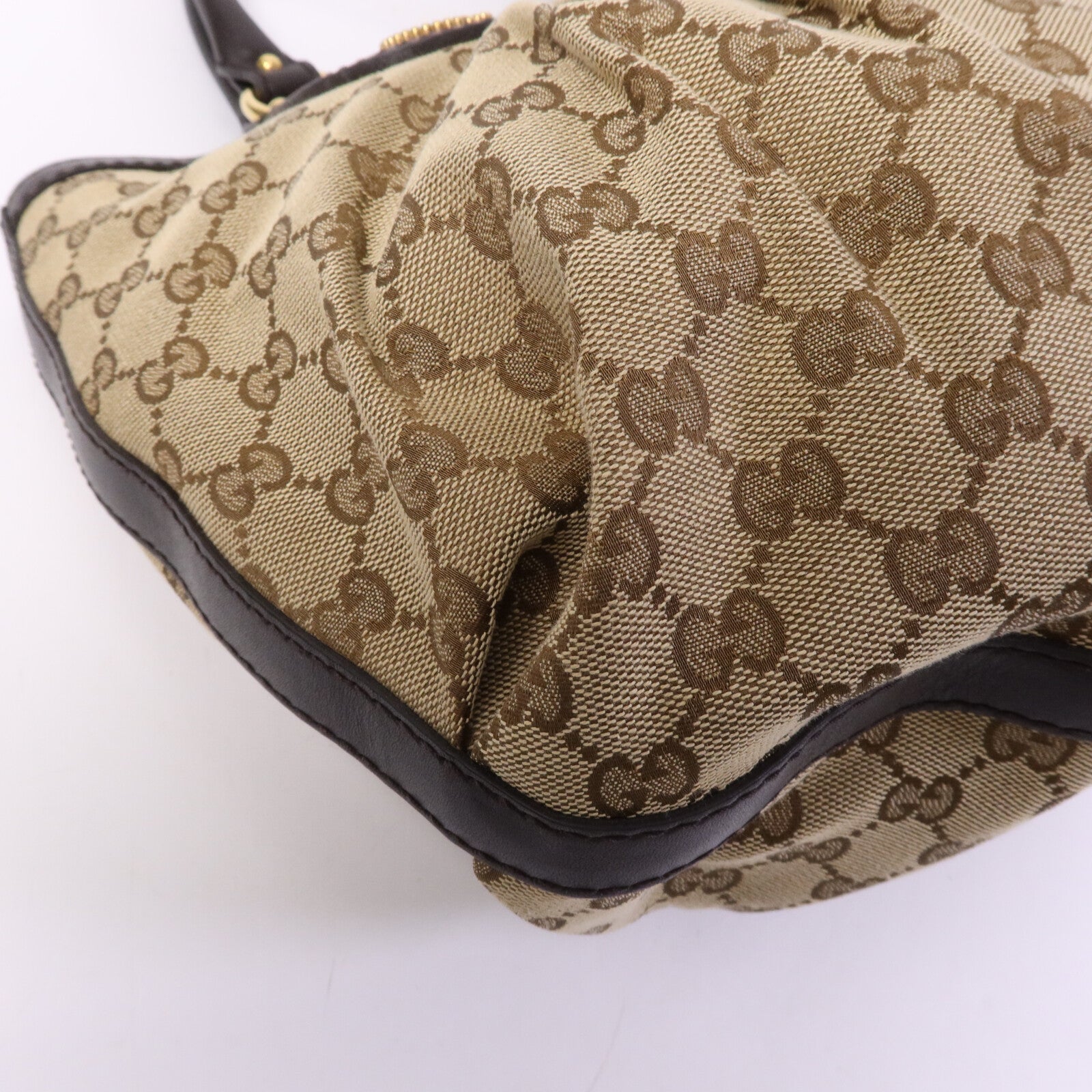 GUCCI 帆布Scarette Tote Bag金扣手挽袋