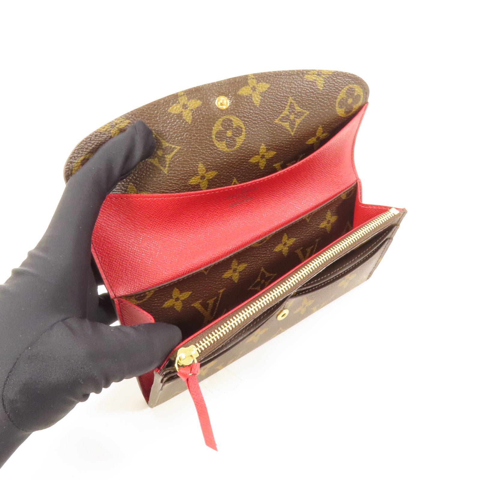 LOUIS VUITTON Monogram Emilie Long Wallet金扣長錢包