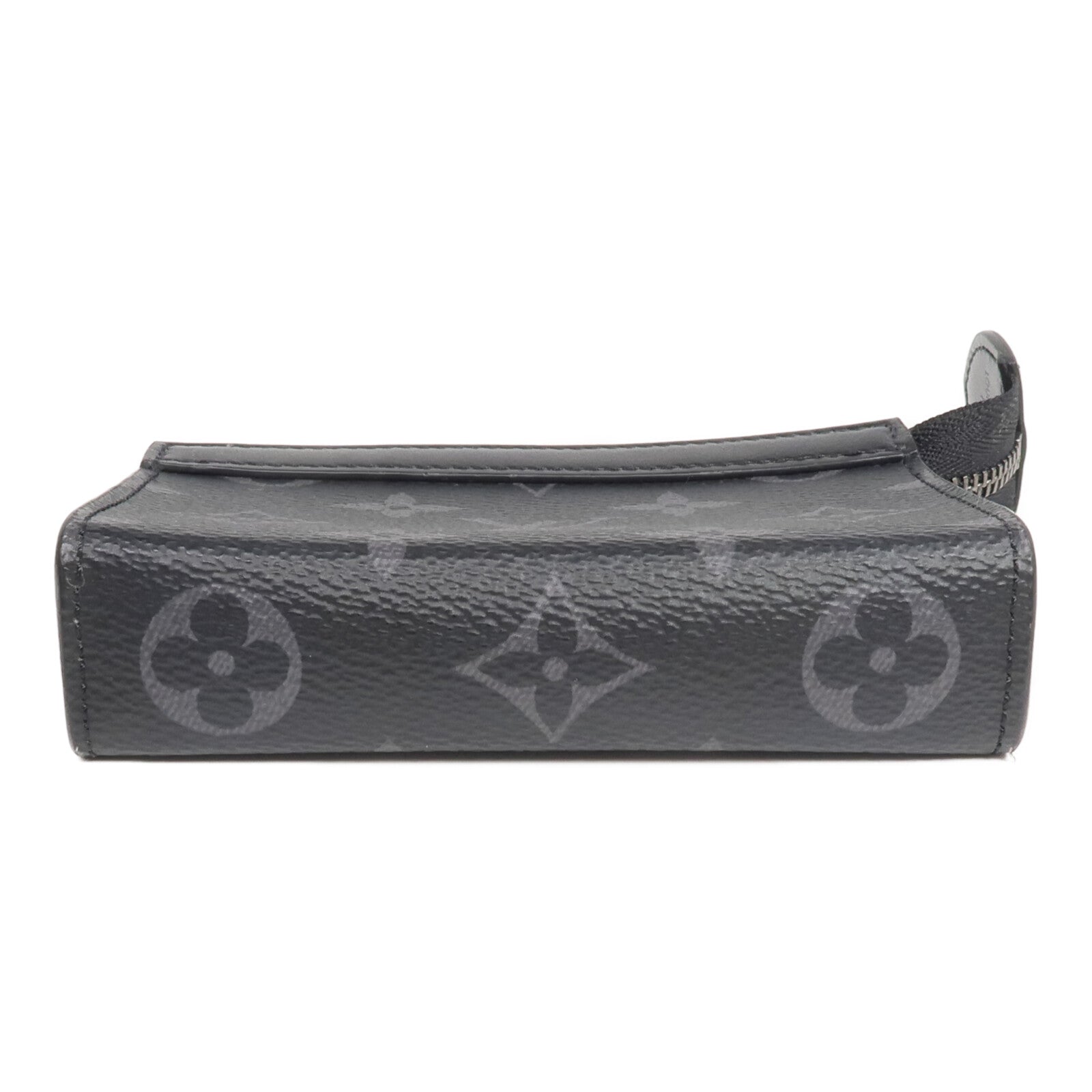 LOUIS VUITTON Monogram Eclipse Key Pouch Voyage鎖匙包