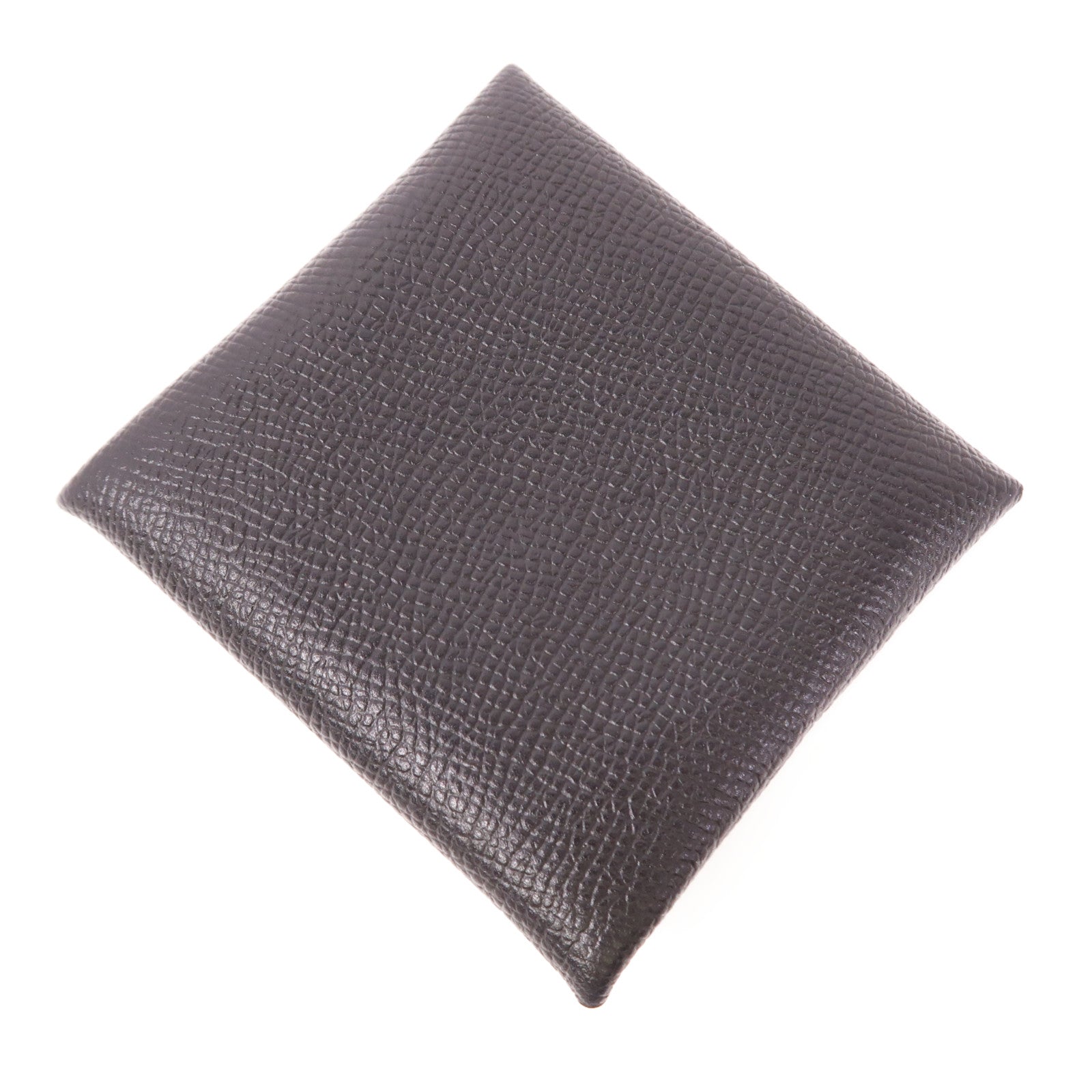 HERMES PHW Bastia Coin Case Epsom Leather Noir