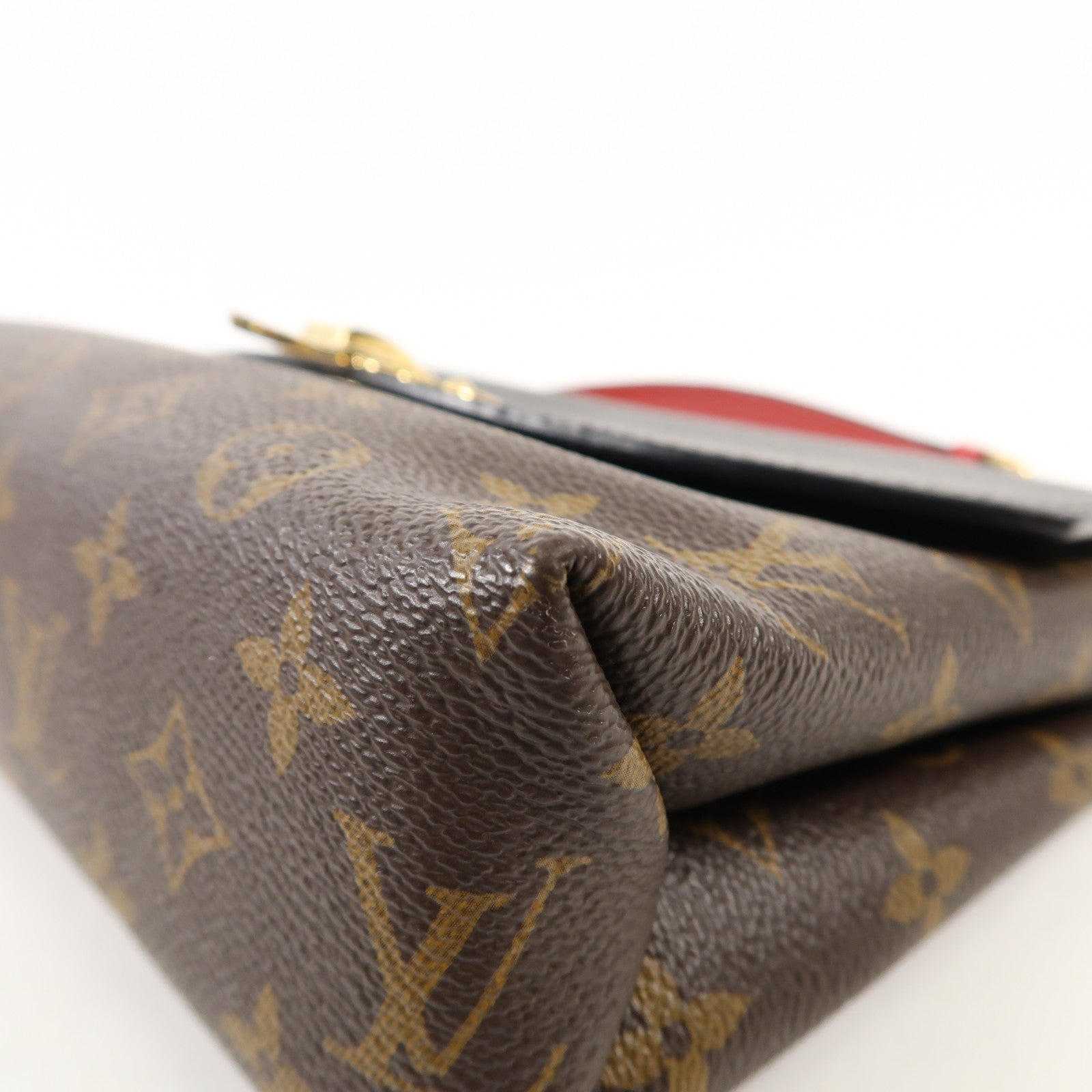 LOUIS VUITTON Monogram Saint Placide金扣肩背袋棕色/色