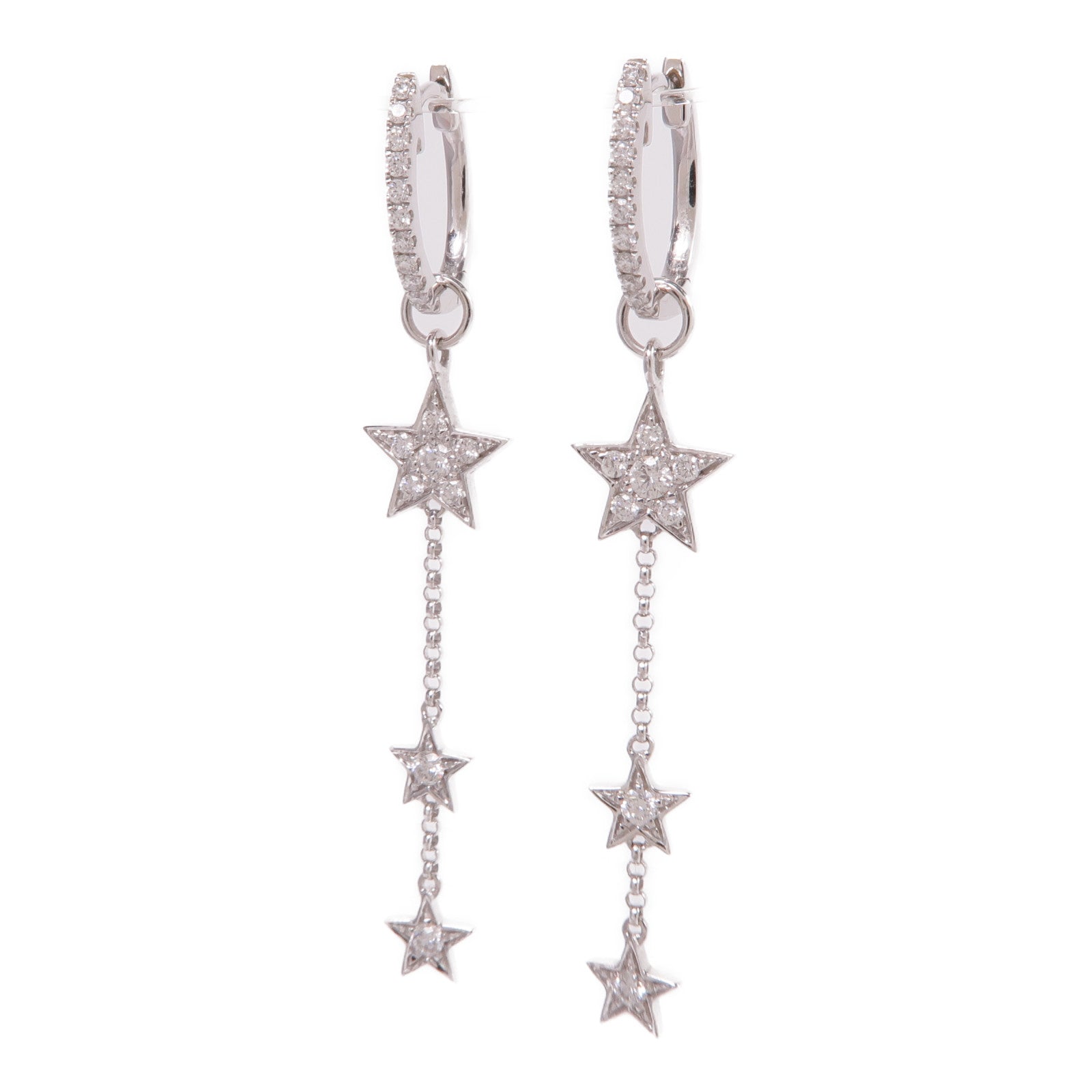 JEWELRY 18K白金Diamond Earrings鑽石耳環