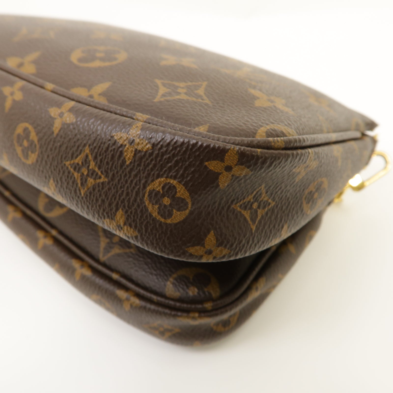 LOUIS VUITTON 【激減優惠】Monogram Multi Pochette Accessoires金扣肩背袋棕色