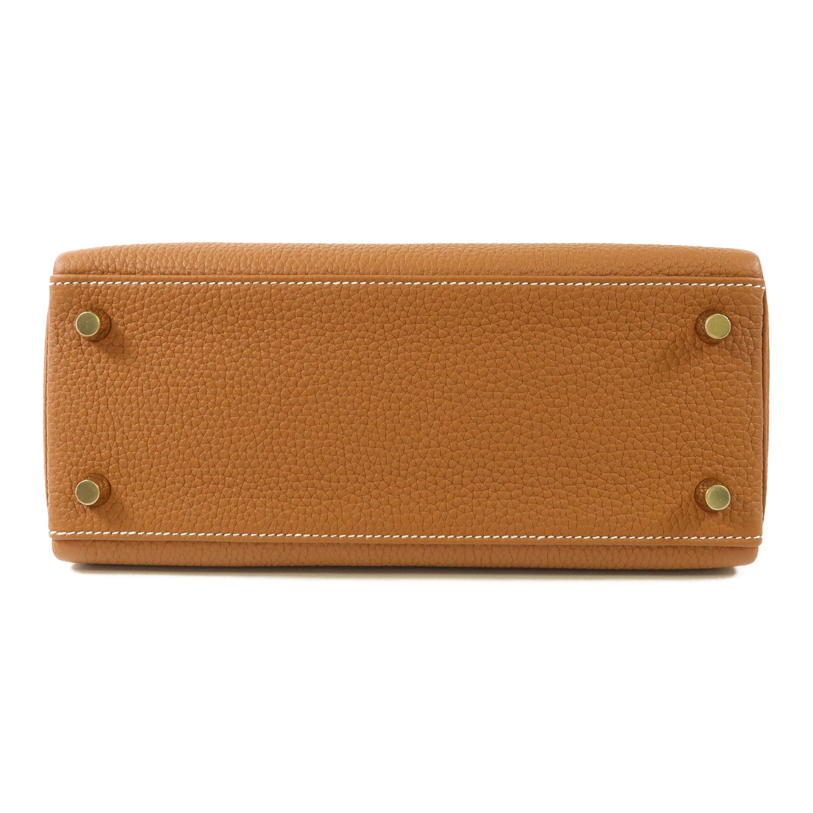 HERMES 【激減優惠】Togo皮革Kelly 25金扣手挽肩背兩用袋37 Gold