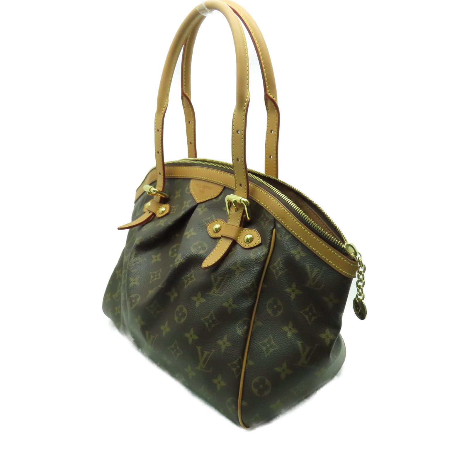 LOUIS VUITTON 【清倉大減價】Monogram Tivoli GM金扣手挽袋啡色