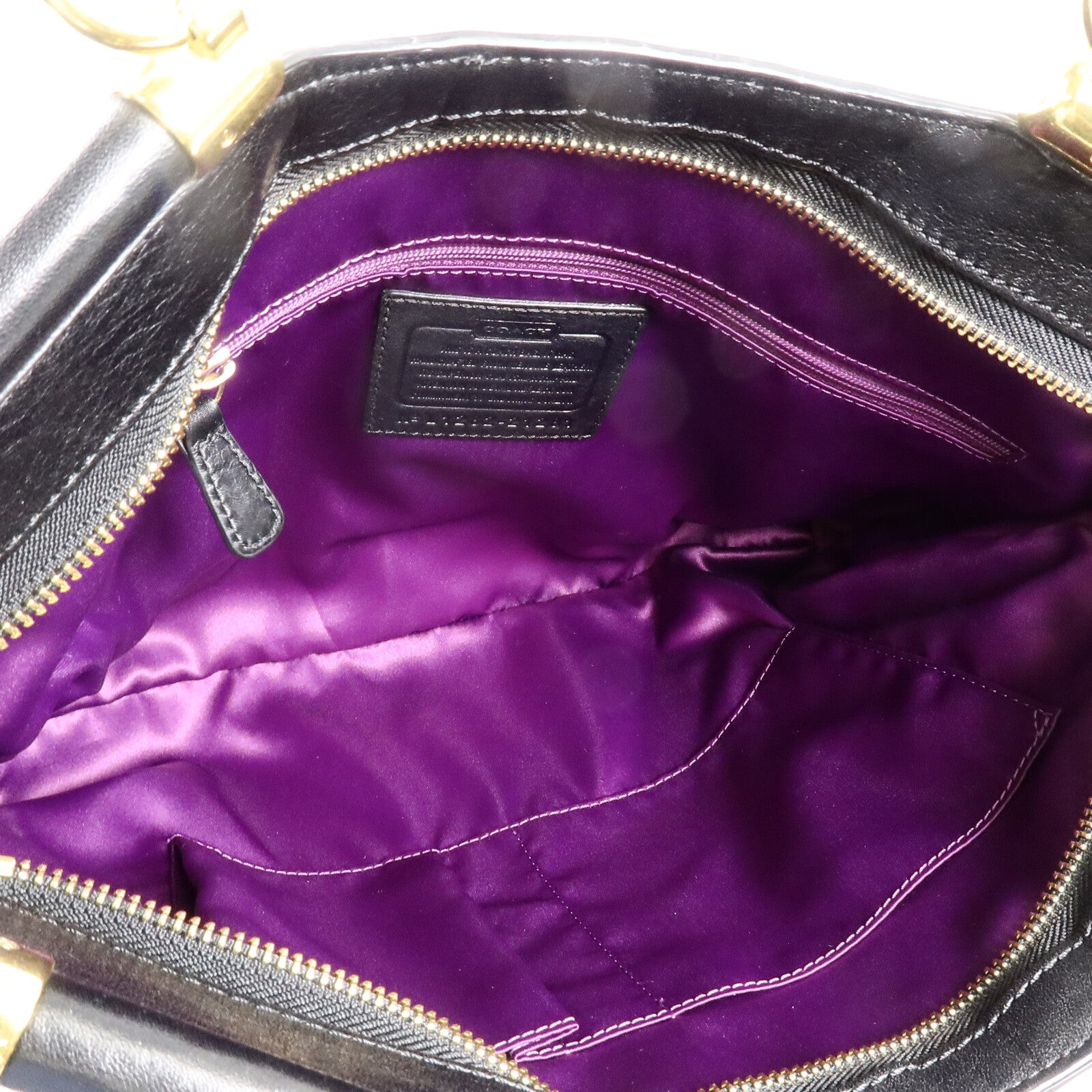COACH 牛皮皮革Madison Carrie Satchel Bag手挽肩背兩用袋