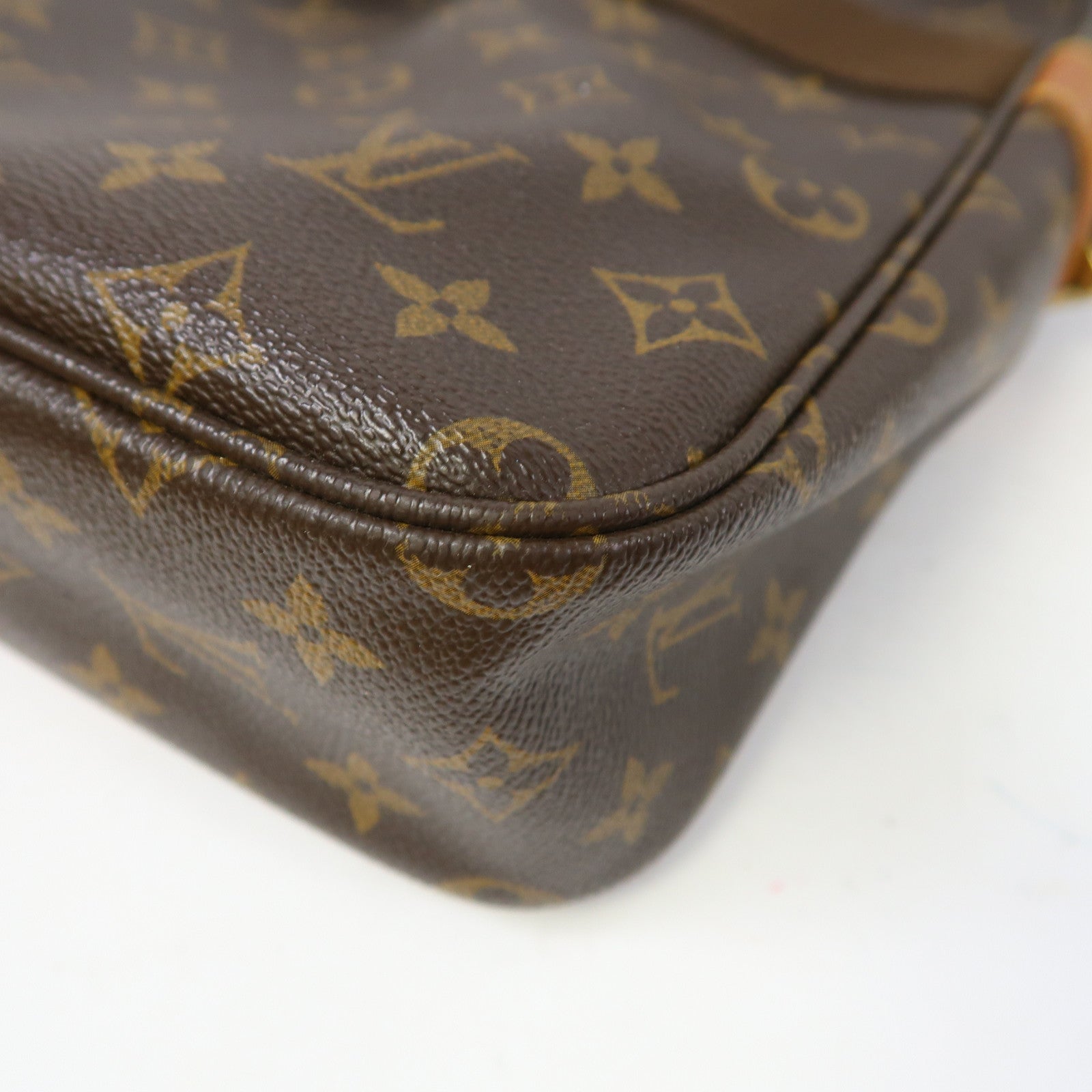 LOUIS VUITTON Monogram Sac Bosphore金扣手挽肩背兩用袋啡色