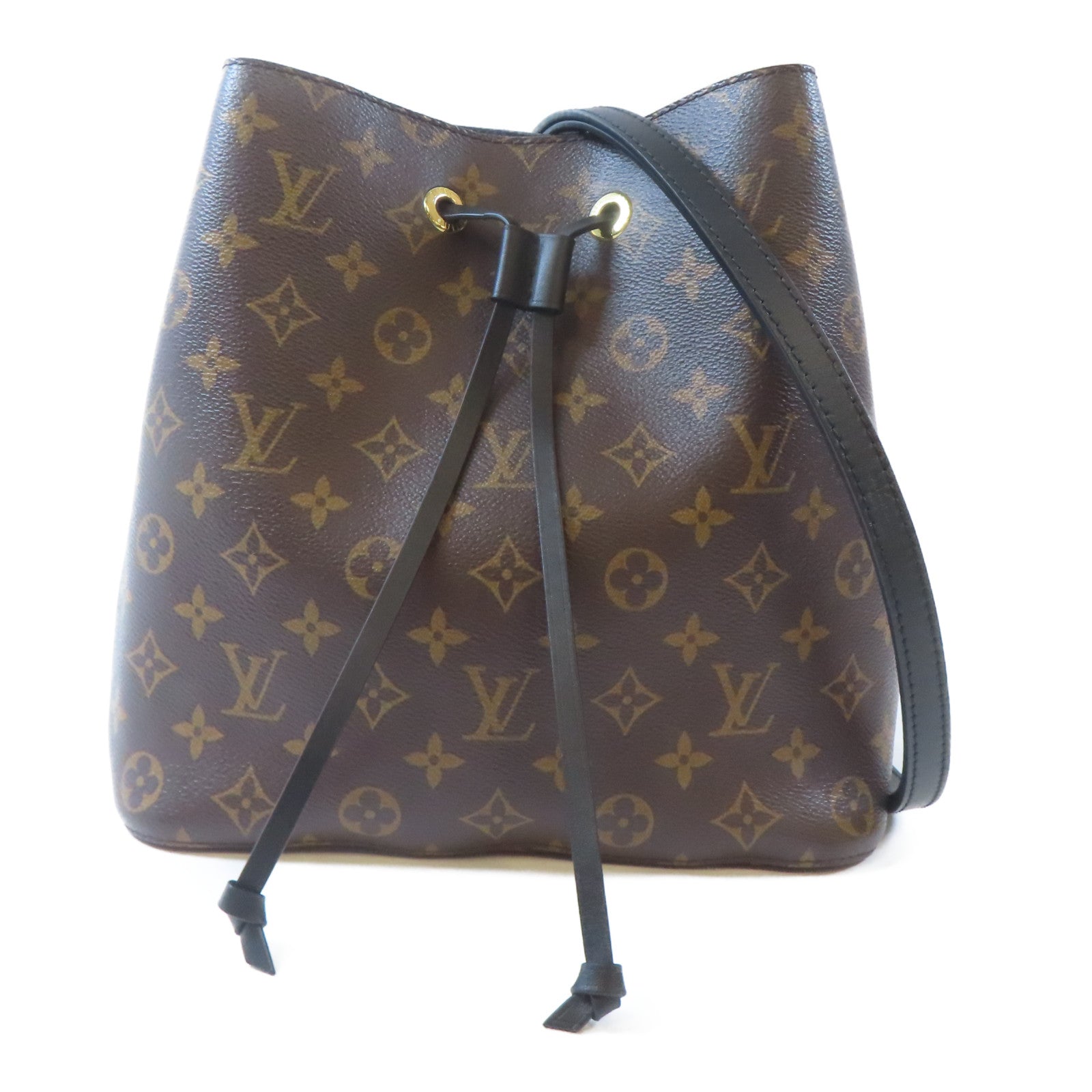 LOUIS VUITTON Monogram Neo Noe MM金扣肩背袋啡色