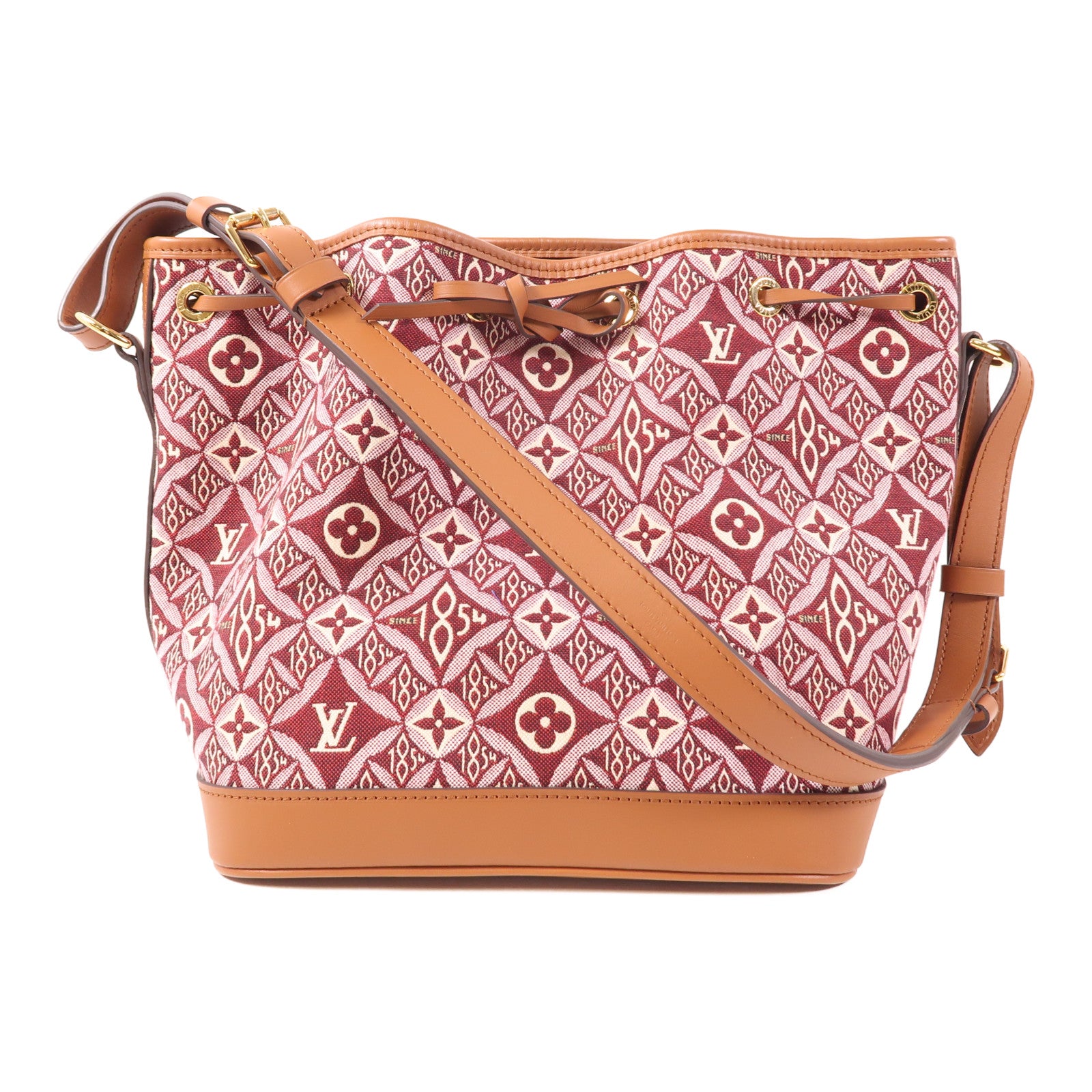 LOUIS VUITTON Since 1854 Petit Noe Shoulder Bag M57154 Monogram Jacquard Red