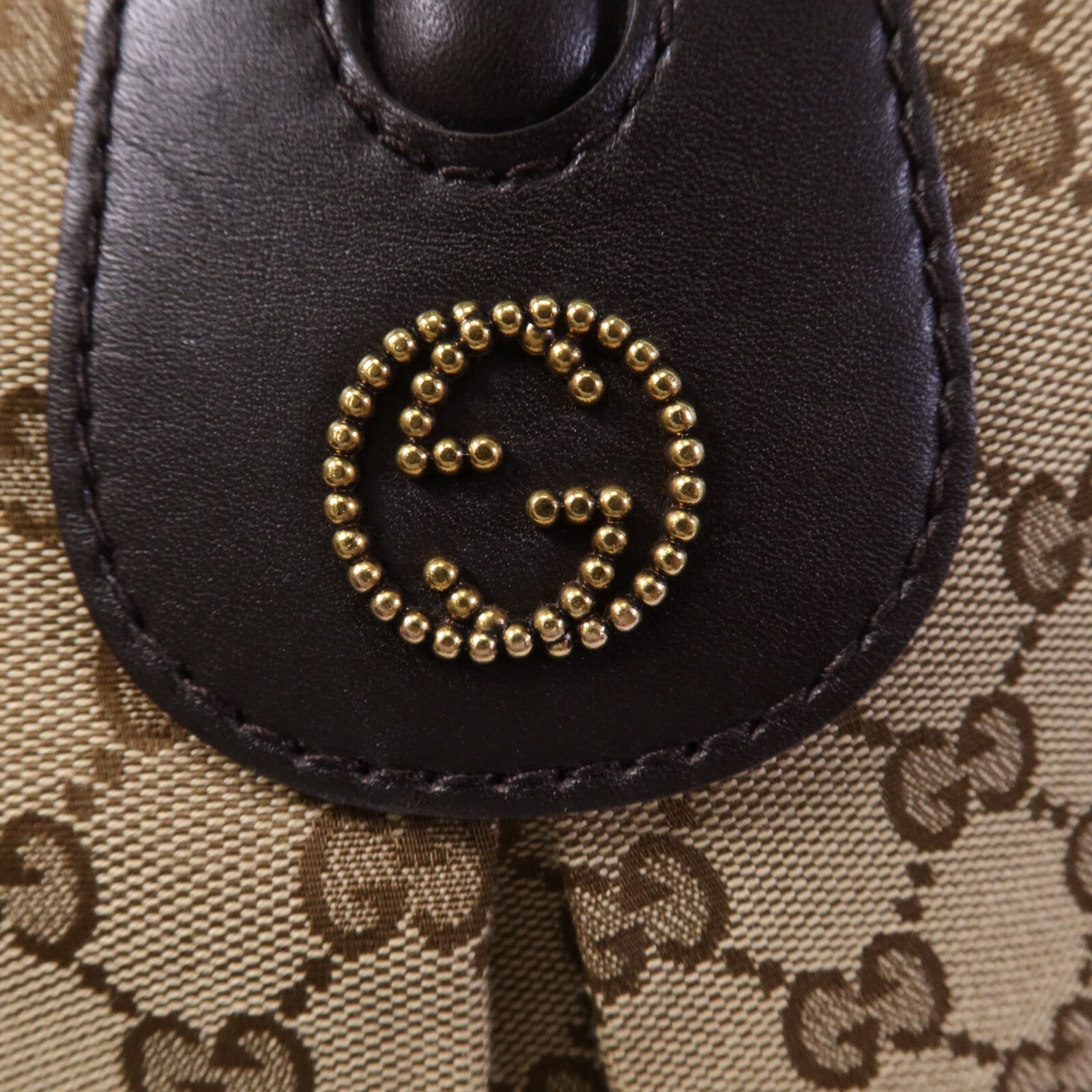 GUCCI 帆布Scarette Tote Bag金扣手挽袋