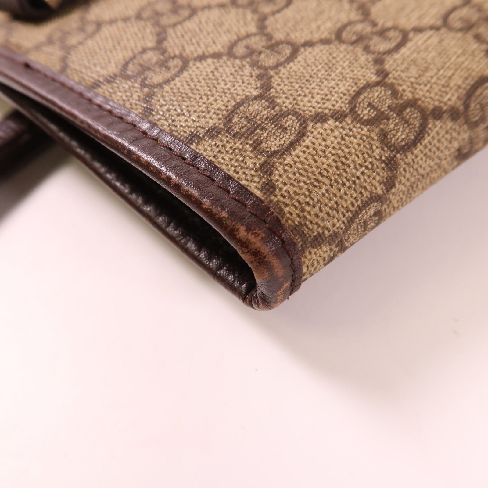 GUCCI SHW Tote Bag 114595 Coated Canvas Brown