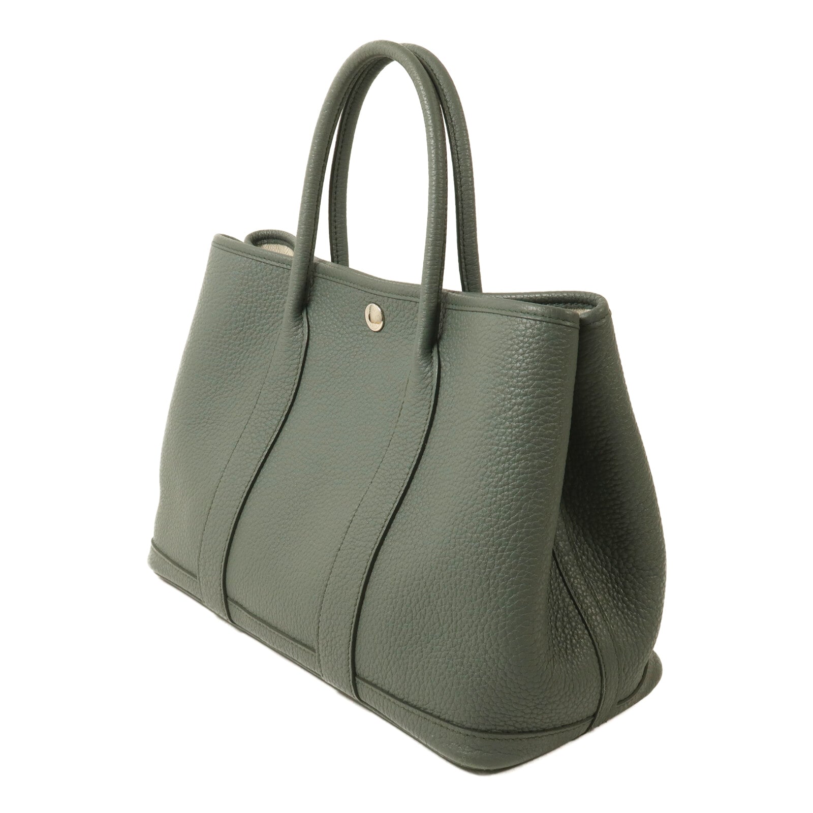HERMES Negonda皮革Garden Party TPM手挽袋Vert Amande