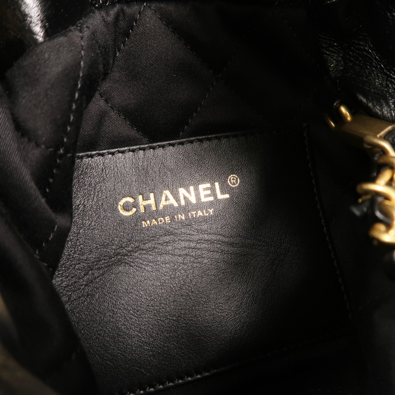 CHANEL 牛皮皮革Chanel 22 Mini With Pearl金扣手挽肩背兩用袋