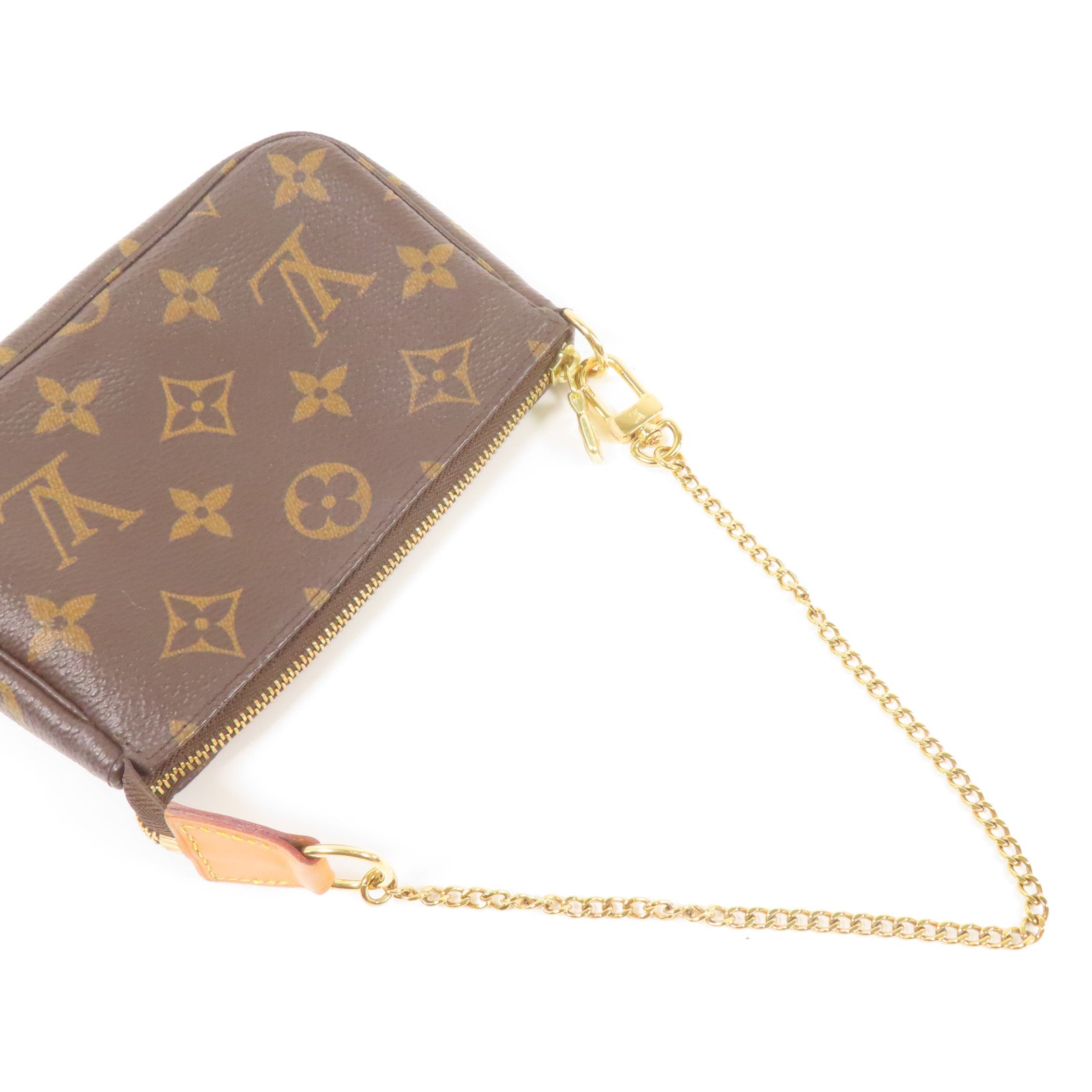 LOUIS VUITTON LV GHW Mini Pochette Accessoires Handbag M58009 Monogram Brown