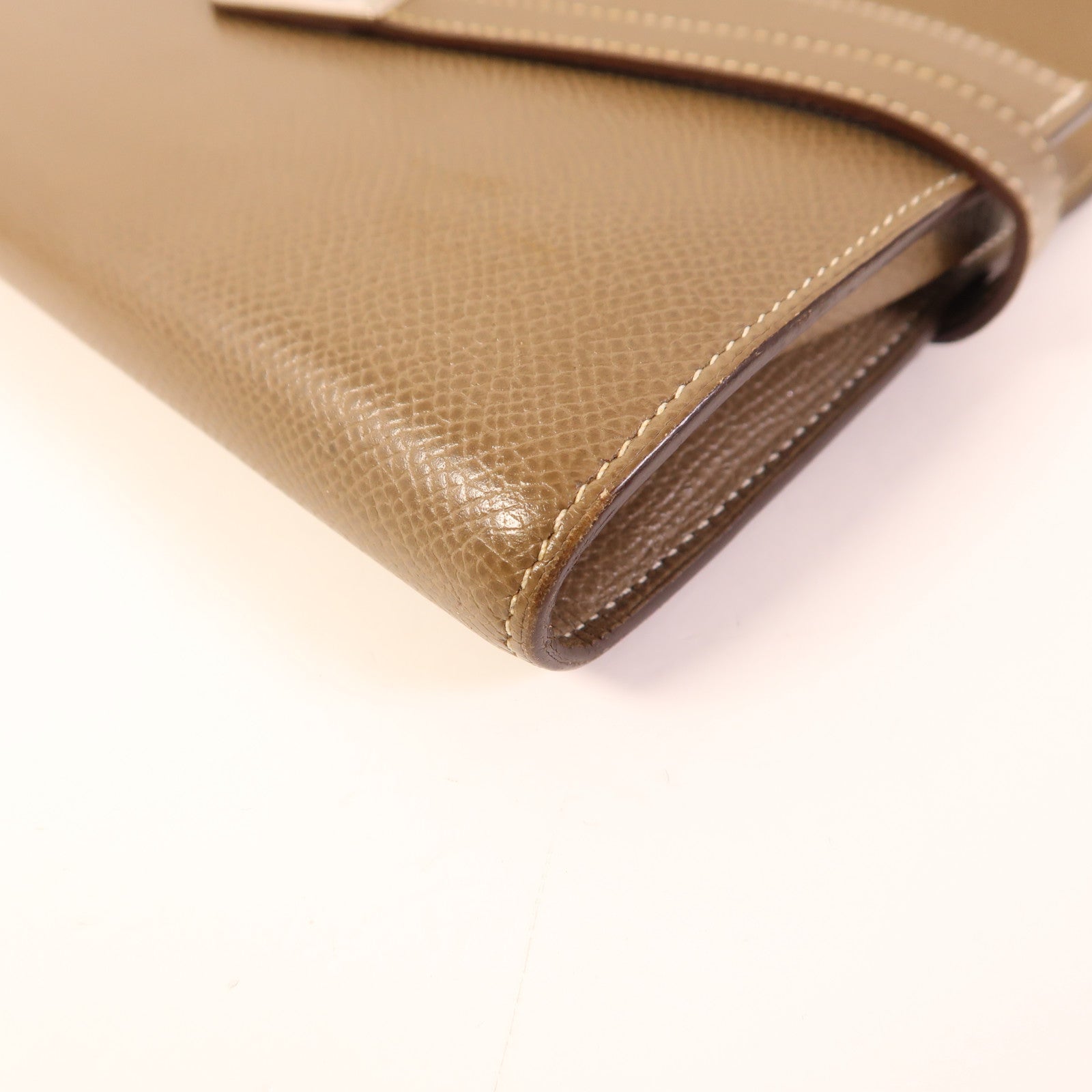HERMES Epsom皮革Kelly Long Wallet銀扣長錢包