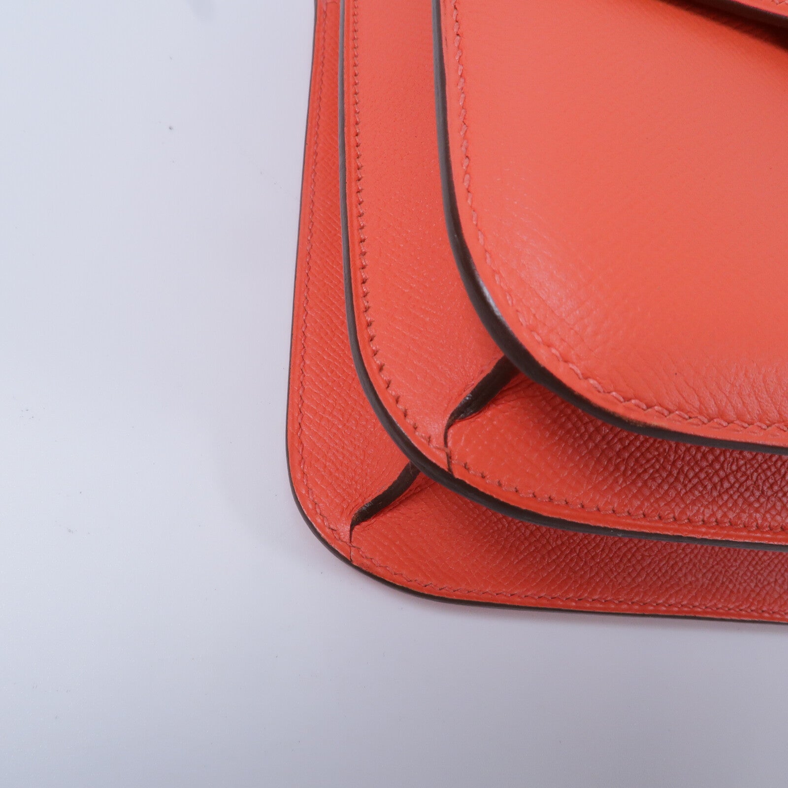 HERMES Epsom皮革Constance 24肩背袋Rose Jaipur