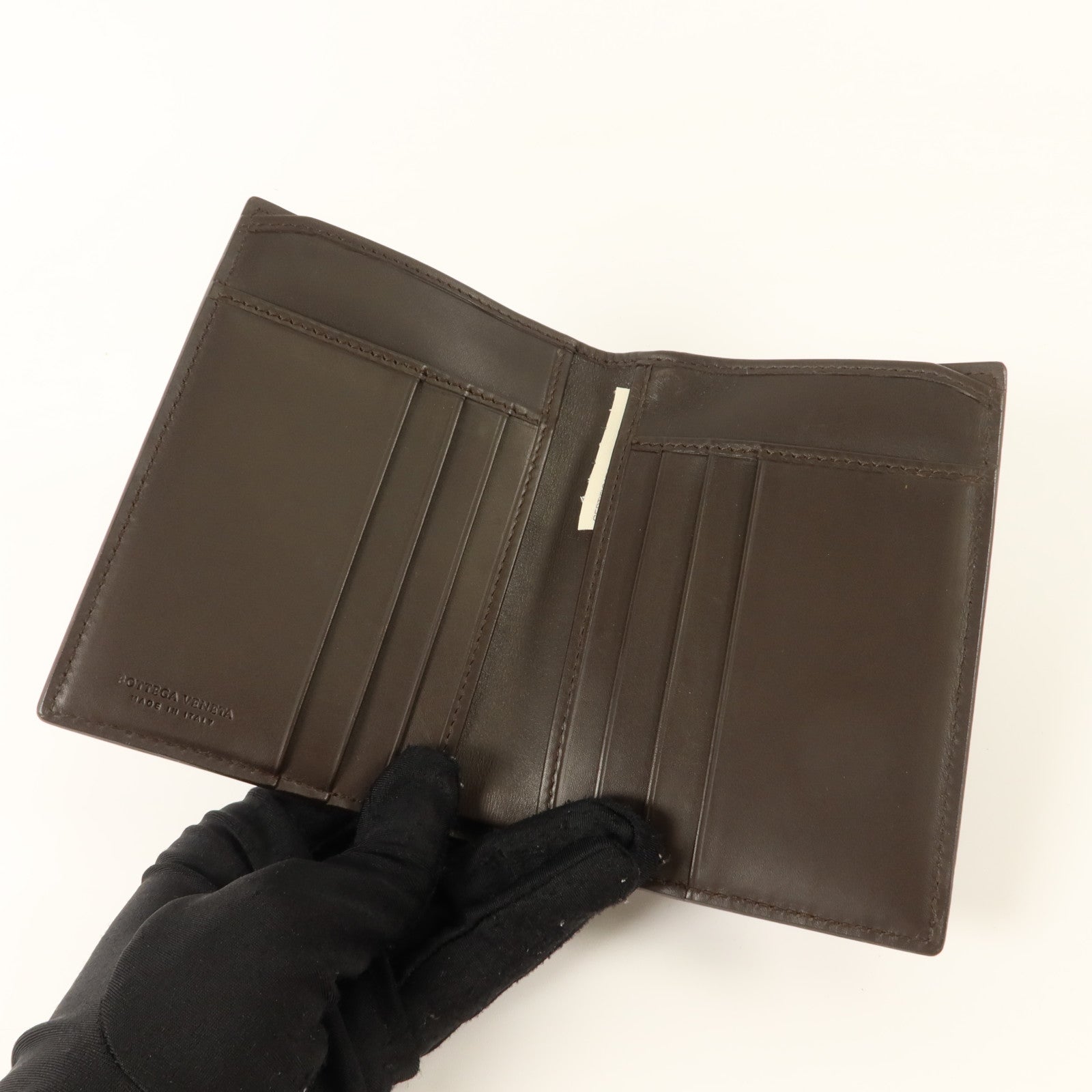 BOTTEGA VENETA 織紋皮革Bifold Wallet With Chain錢包