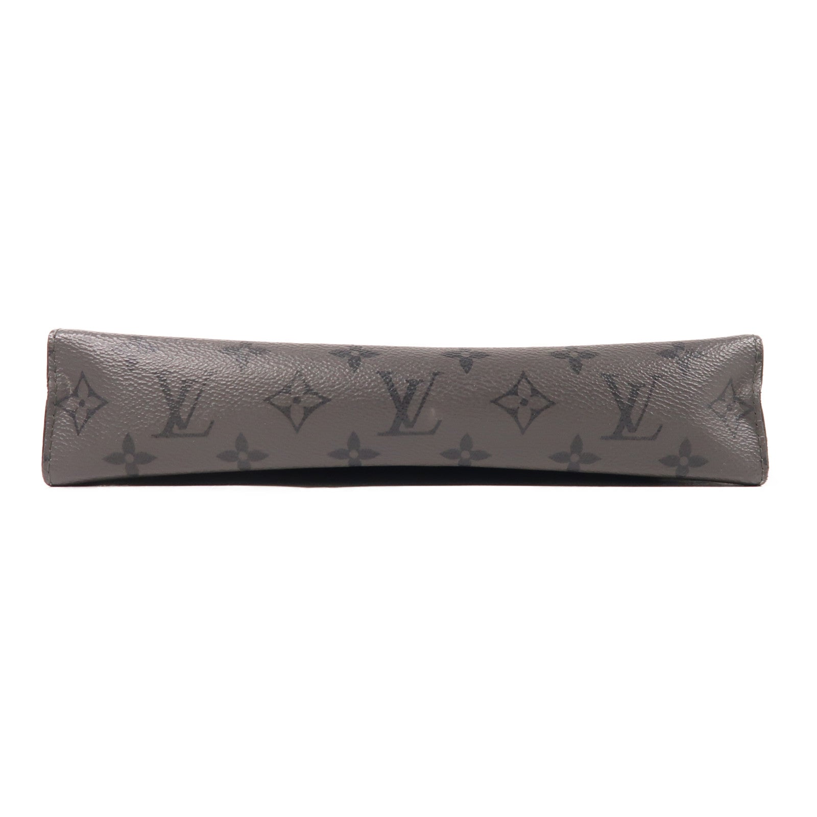 LOUIS VUITTON Monogram Eclipse Pochette Voyage MM銀扣手拿包